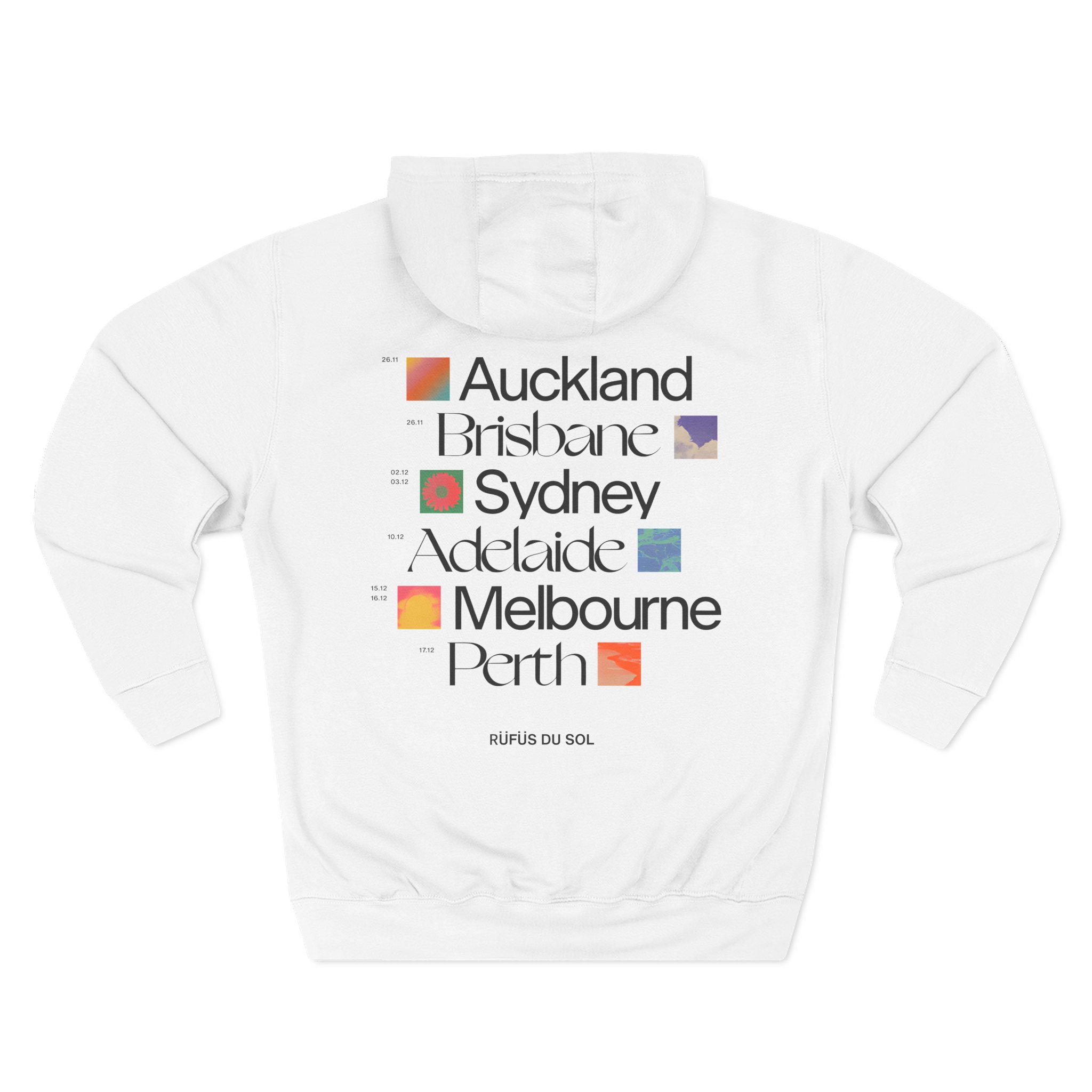 Rufus Du Sol Three-Panel Fleece Hoodie