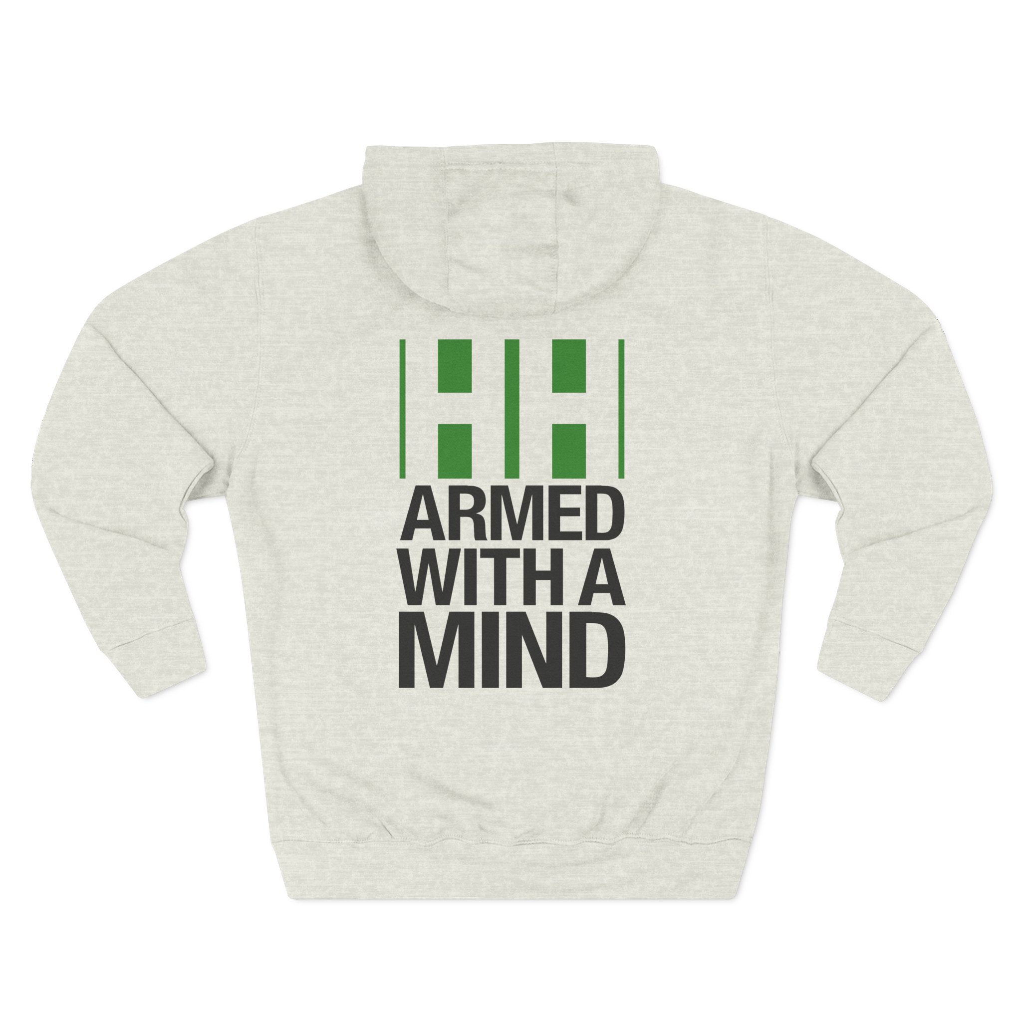 Have Heart Armed With a Mind Three-Panel Fleece Hoodie