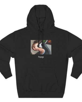 Papaplatte Pepega Three-Panel Fleece Hoodie
