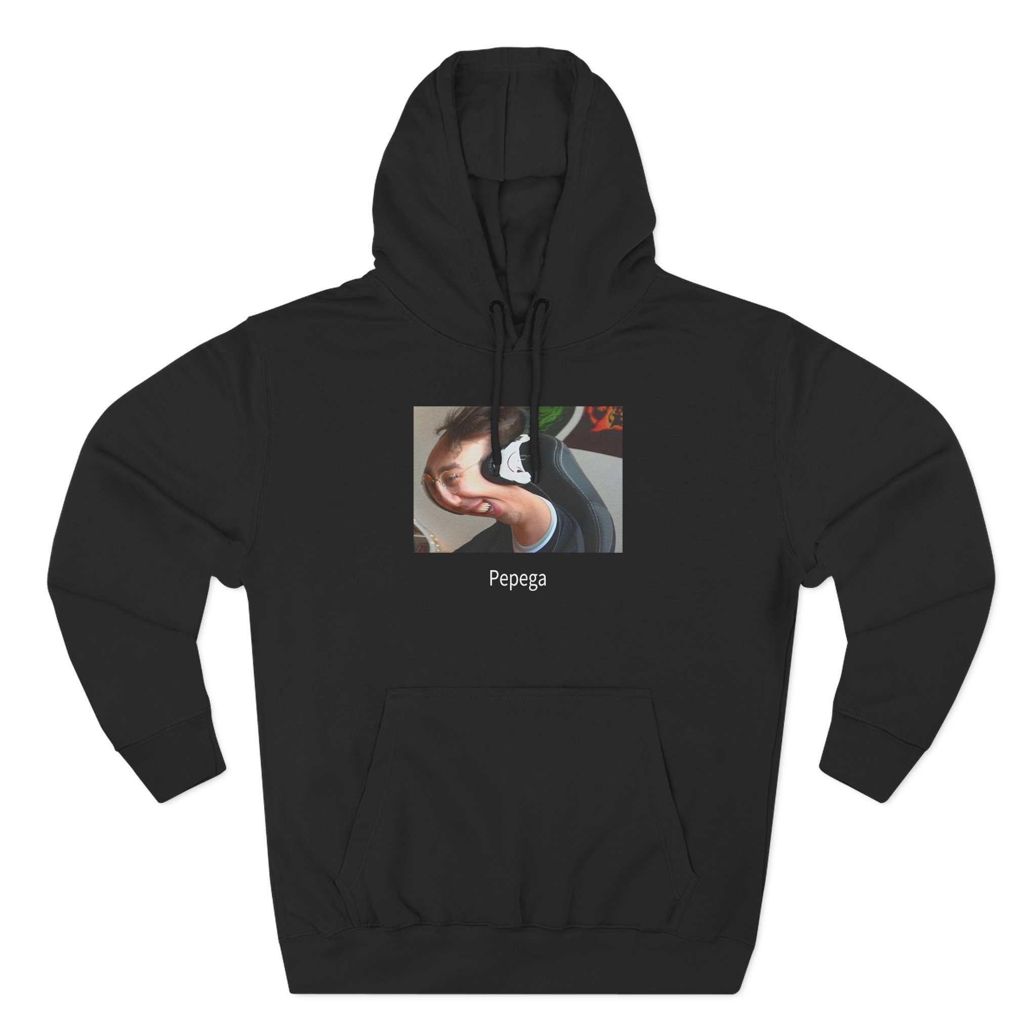 Papaplatte Pepega Three-Panel Fleece Hoodie