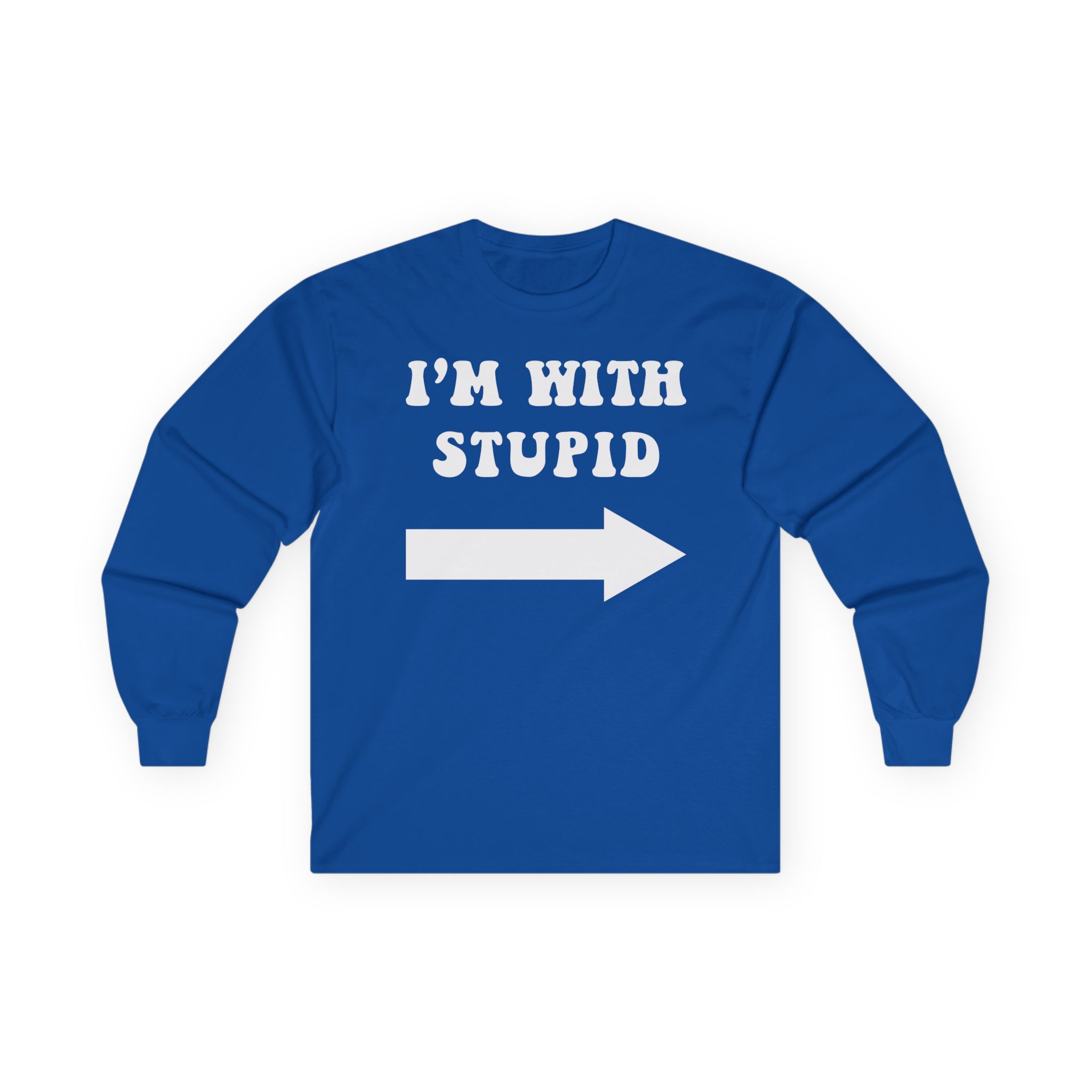 Jimmy Kimmel I'm With Stupid Unisex Ultra Cotton Long Sleeve Tee