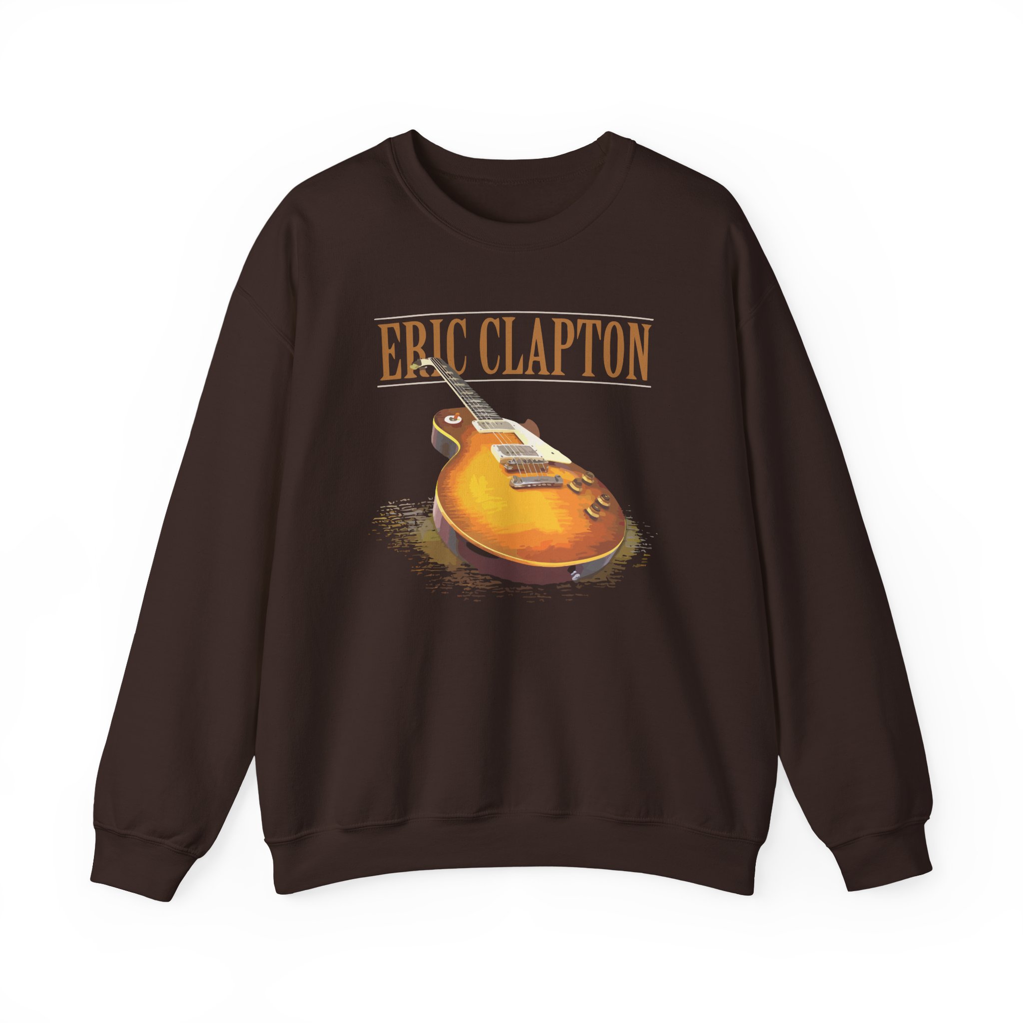 Eric Clapton 3d Guitar Unisex Heavy Blendâ„¢ Crewneck Sweatshirt