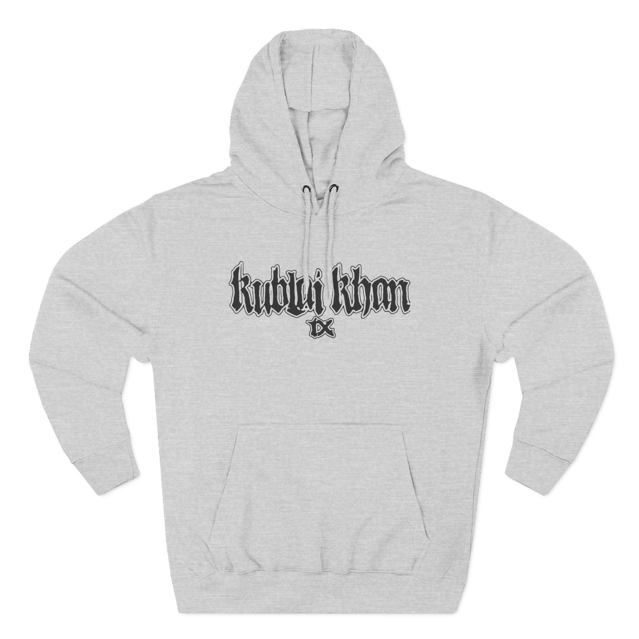 Kublai Khan - Never Enough Sportsgrey Three-Panel Fleece Hoodie