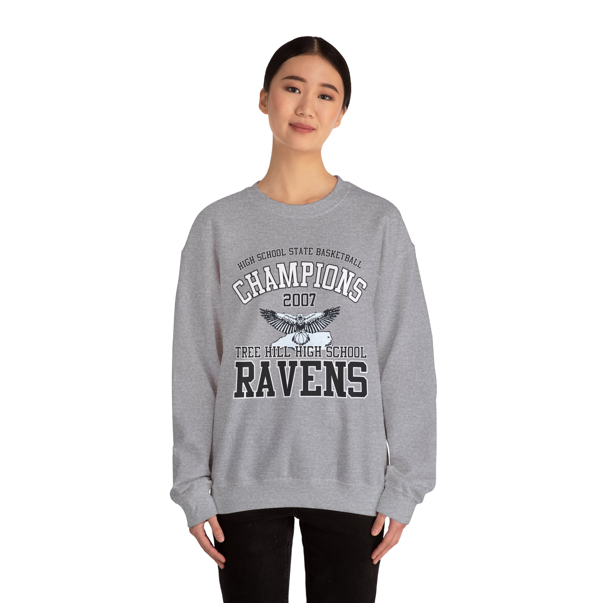 Tree Hill Ravens High School Champions One Tree Hill Unisex Heavy Blend Crewneck Sweatshirt