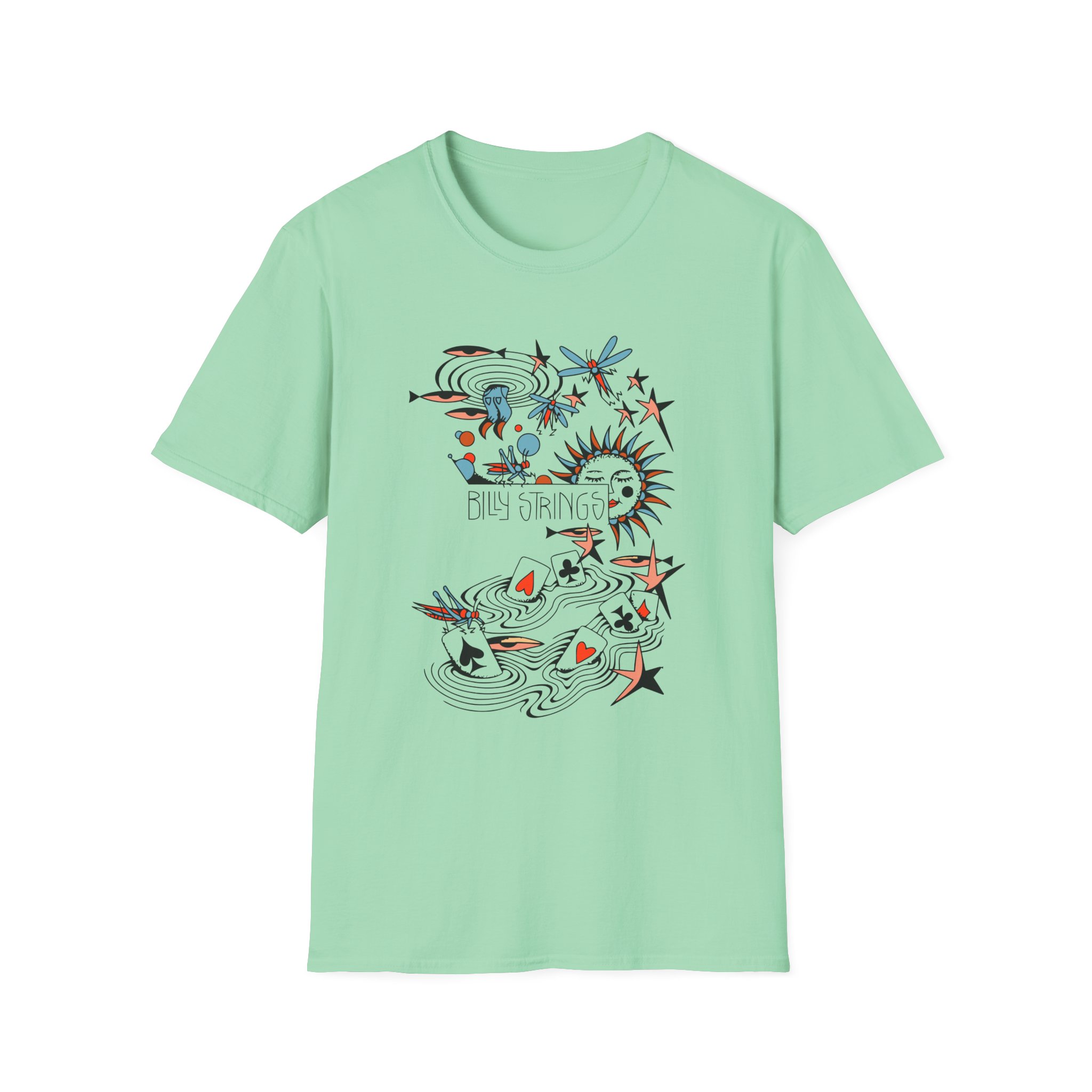 Billy Strings River of Cards Unisex Softstyle T-Shirt