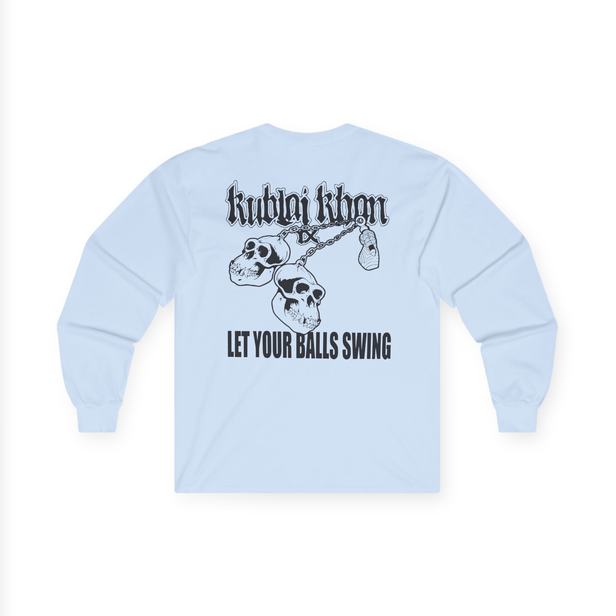 Kublai Khan - Let the Balls Swing Natural Unisex Ultra Cotton Long Sleeve Tee