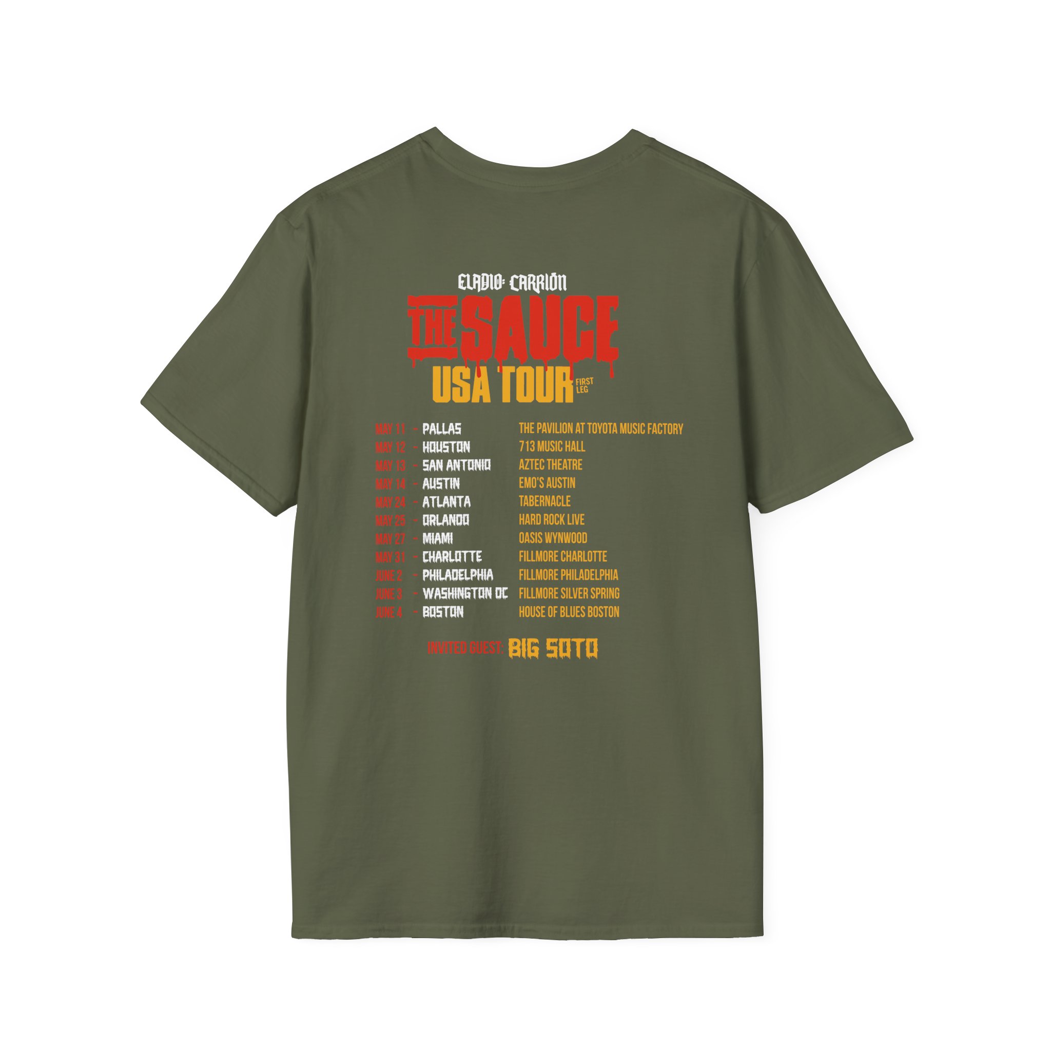 Sauce Boyz Usa Tour Unisex Softstyle T-Shirt