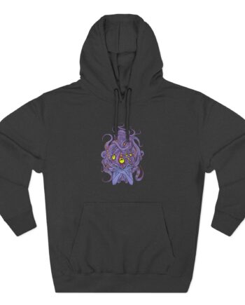 Papa Meat the Queen of Mensis Three-Panel Fleece Hoodie