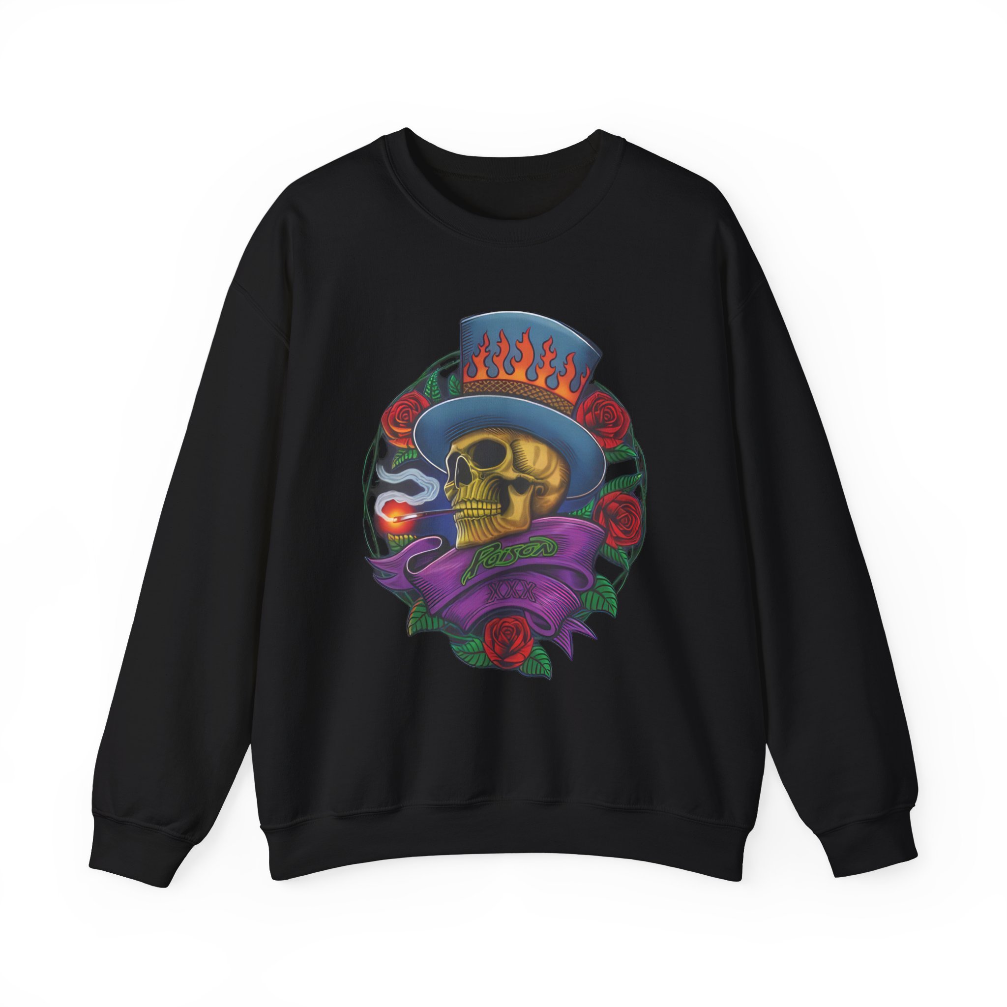 Poison Skull Unisex Heavy Blendâ„¢ Crewneck Sweatshirt
