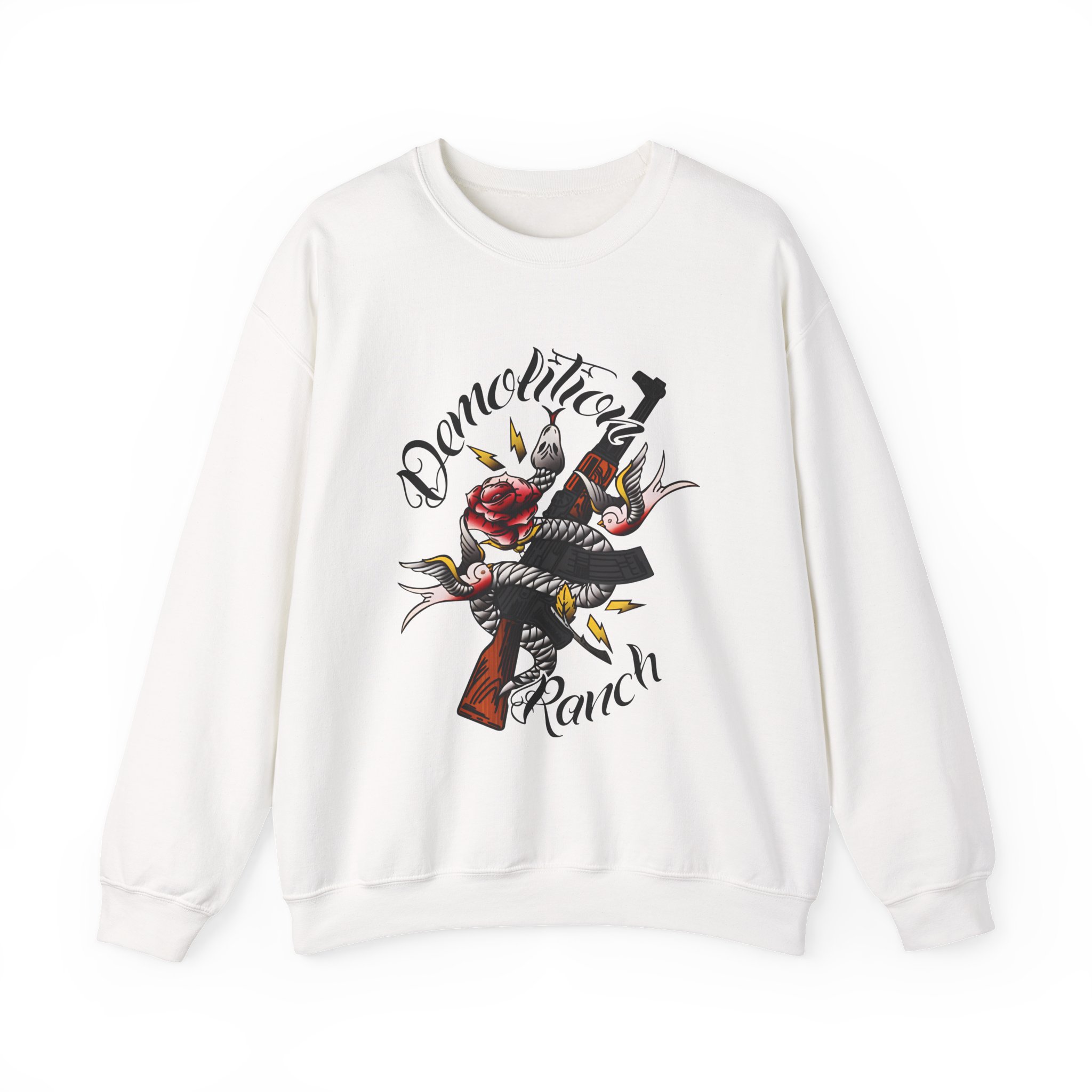Demolition Ranch Tattoo Unisex Heavy Blendâ„¢ Crewneck Sweatshirt