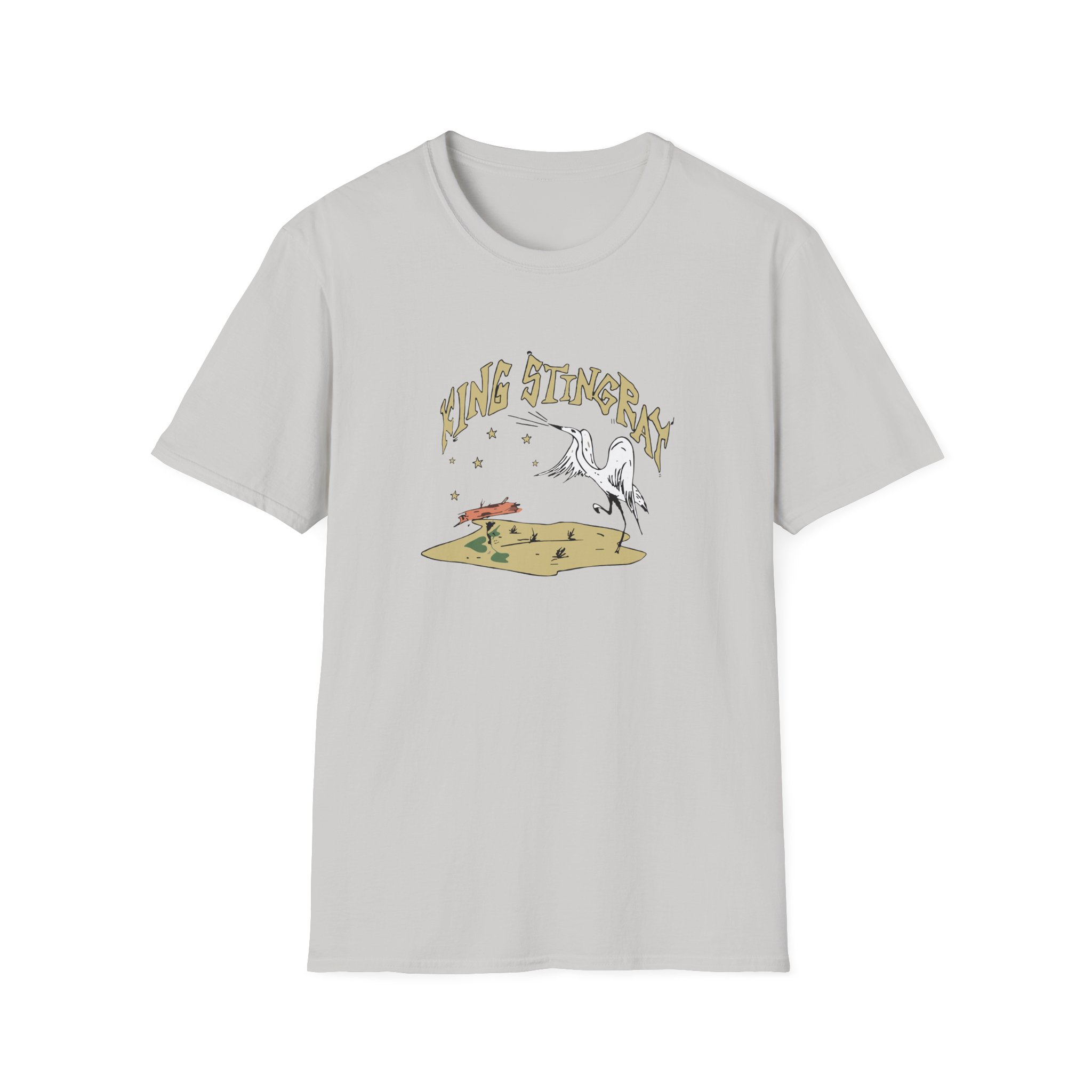 King Stingray Ivory Bird Unisex Softstyle T-Shirt