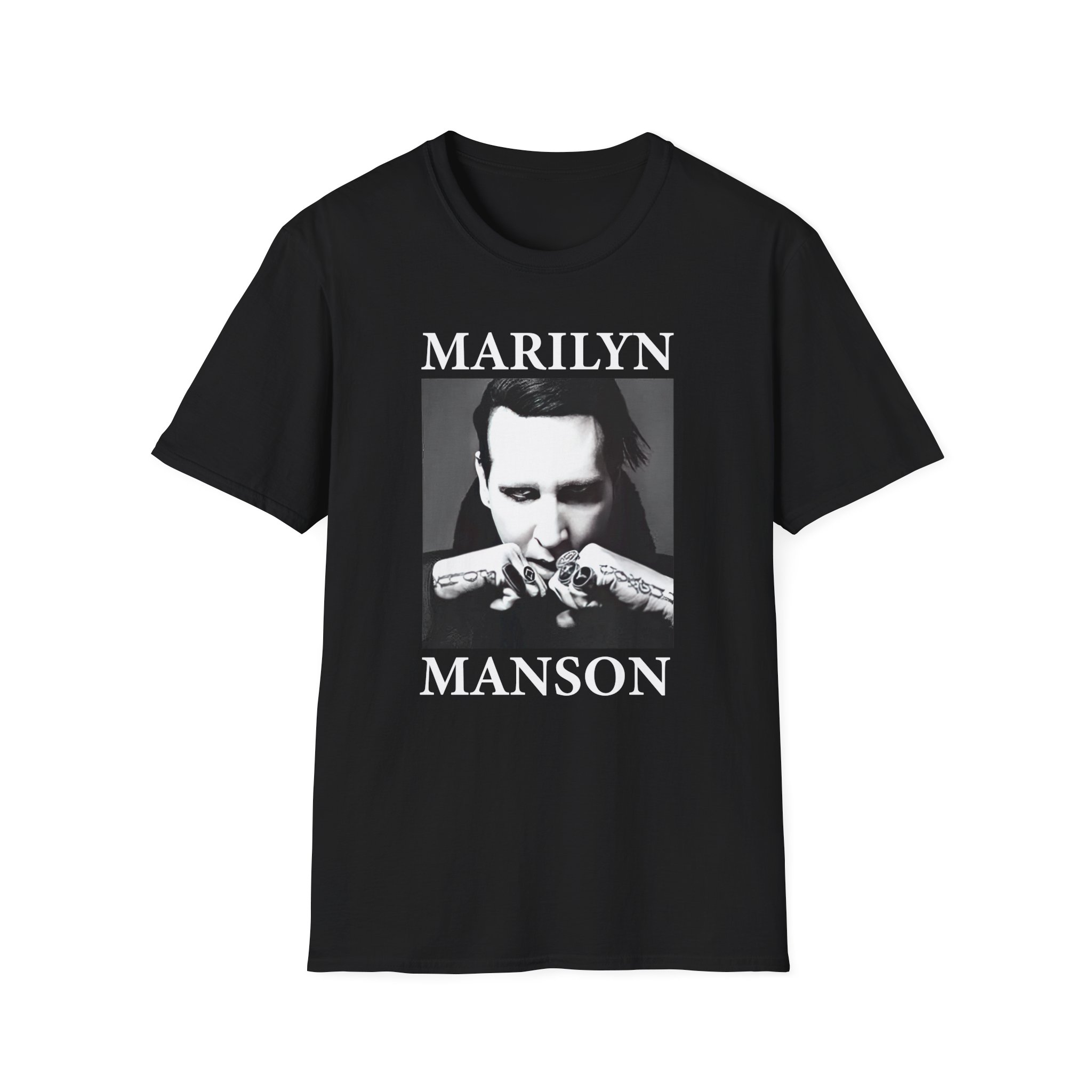 Marilyn Manson Fists Amplified Unisex Softstyle T-Shirt