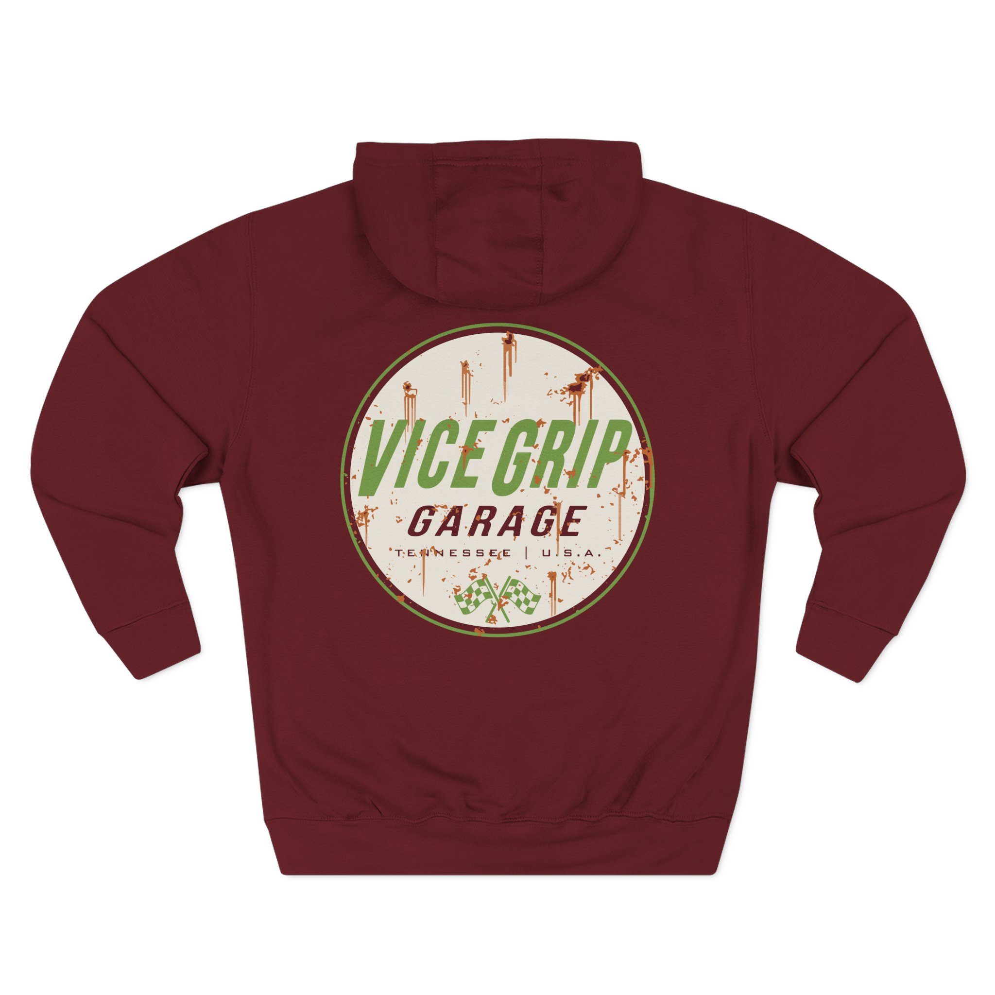 Vicegripgarage Rusty Can Three-Panel Fleece Hoodie