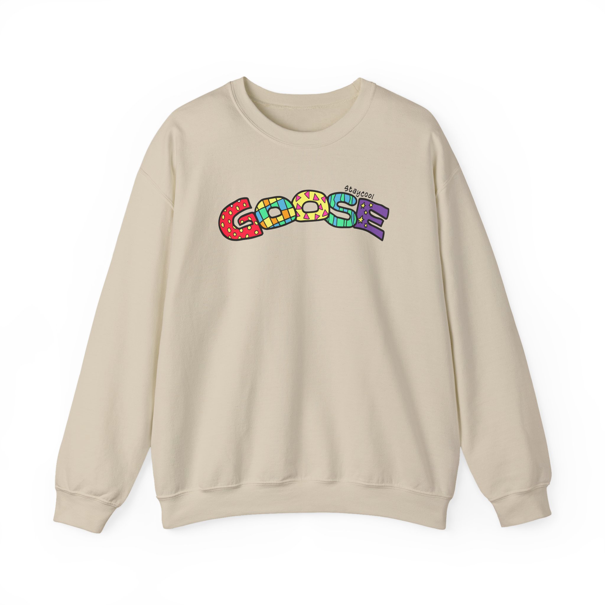Goose x Staycool Rainbow Unisex Heavy Blendâ„¢ Crewneck Sweatshirt