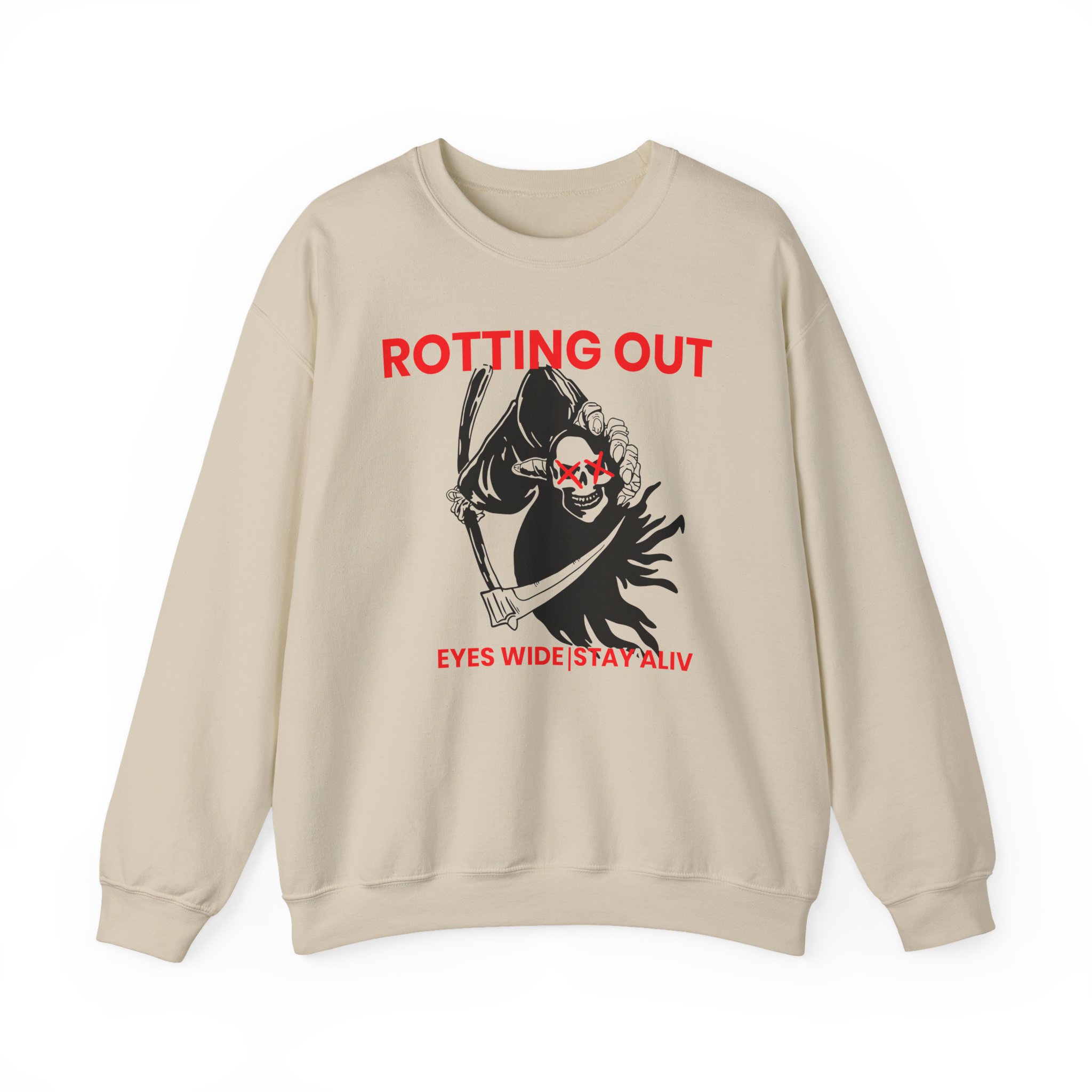 Rotting Out Eyes Wide Stay Alive Unisex Heavy Blend Crewneck Sweatshirt