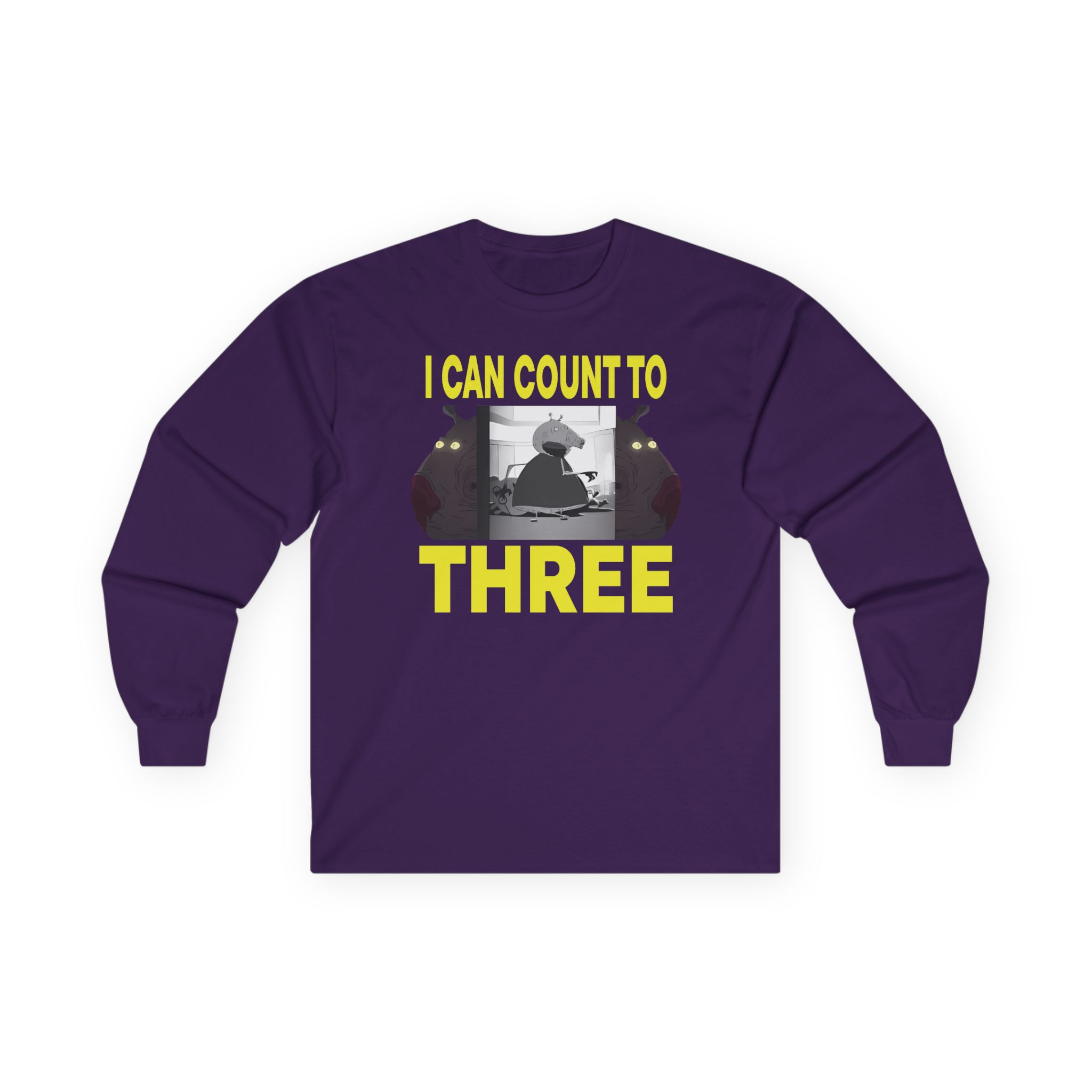 Papa Meat I Can Count to Three Unisex Ultra Cotton Long Sleeve Tee