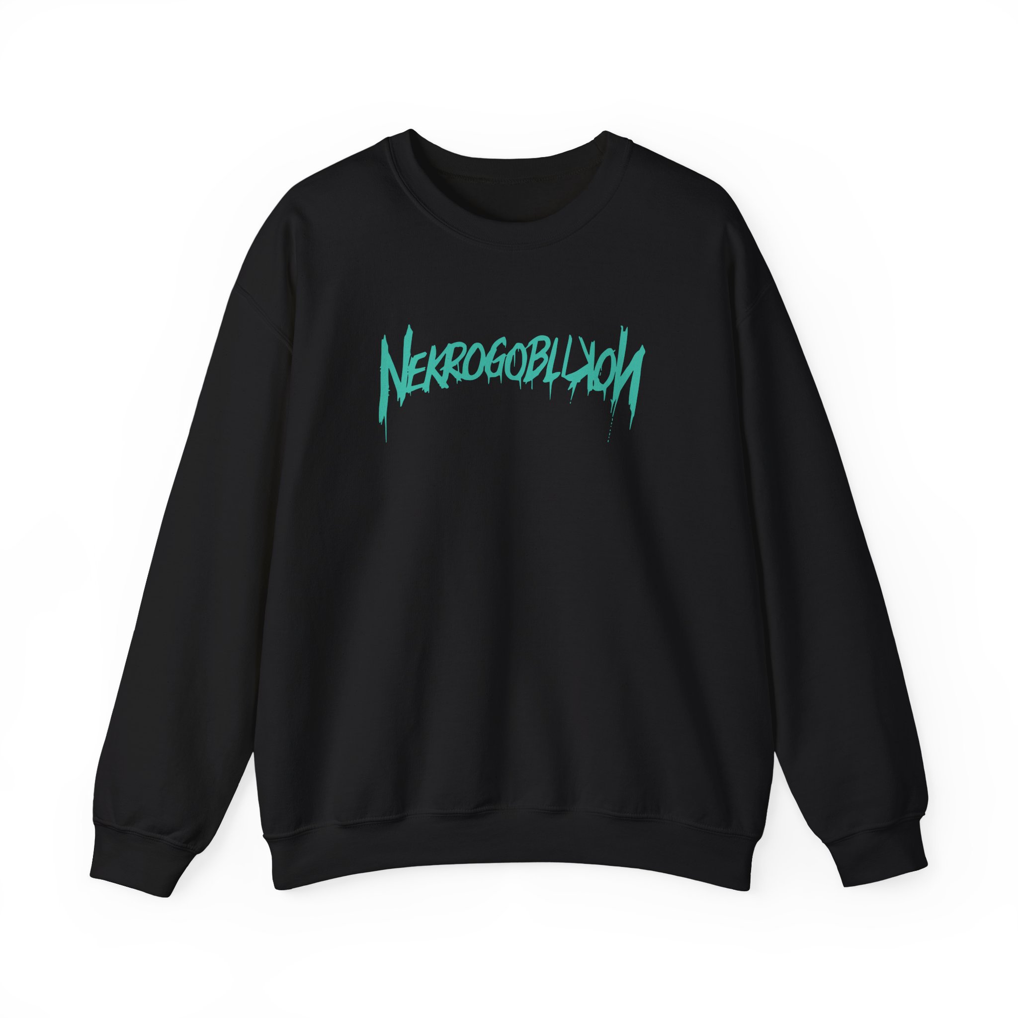 Nekrogoblikon Goblin Mode Crystal Wash Unisex Heavy Blendâ„¢ Crewneck Sweatshirt