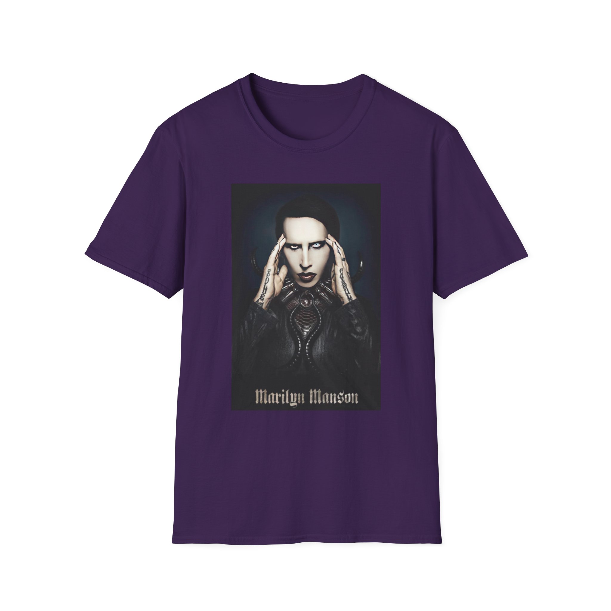 Marilyn Manson Psychic Horns Unisex Softstyle T-Shirt