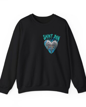Saint Jhn Chromedd Hearts Icwbdy Unisex Heavy Blend™ Crewneck Sweatshirt