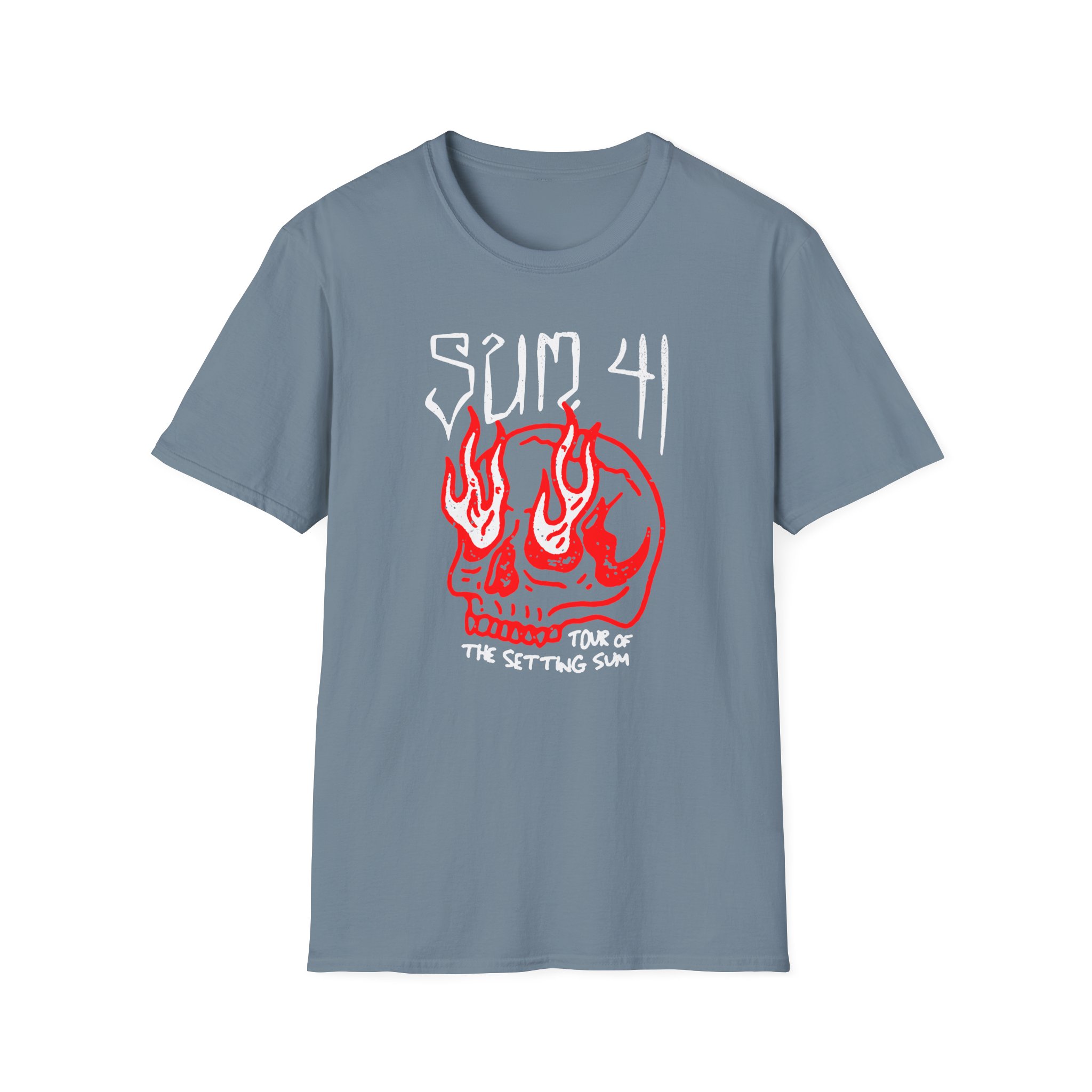 Sum 41 Skull Sketch Tour Unisex Softstyle T-Shirt