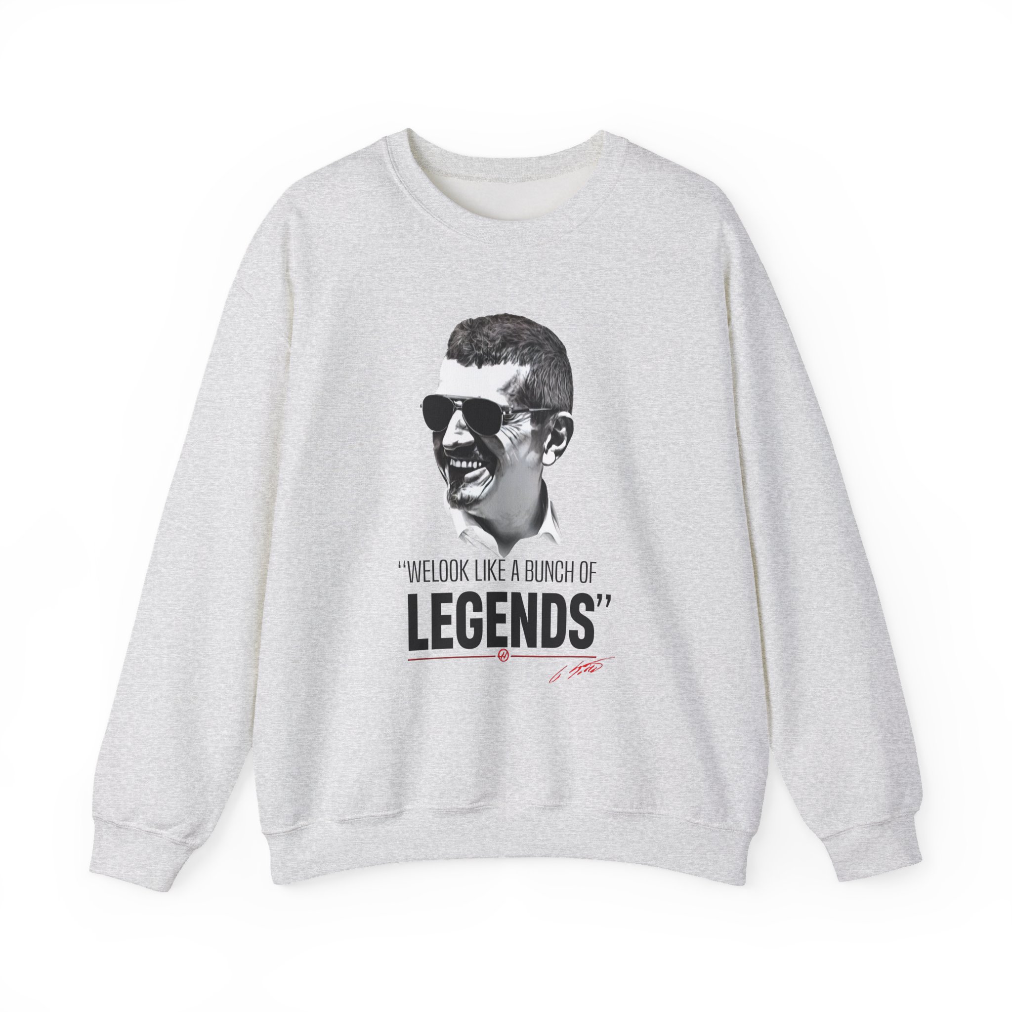 Haas F1 Guenther Steiner Legends Unisex Heavy Blendâ„¢ Crewneck Sweatshirt
