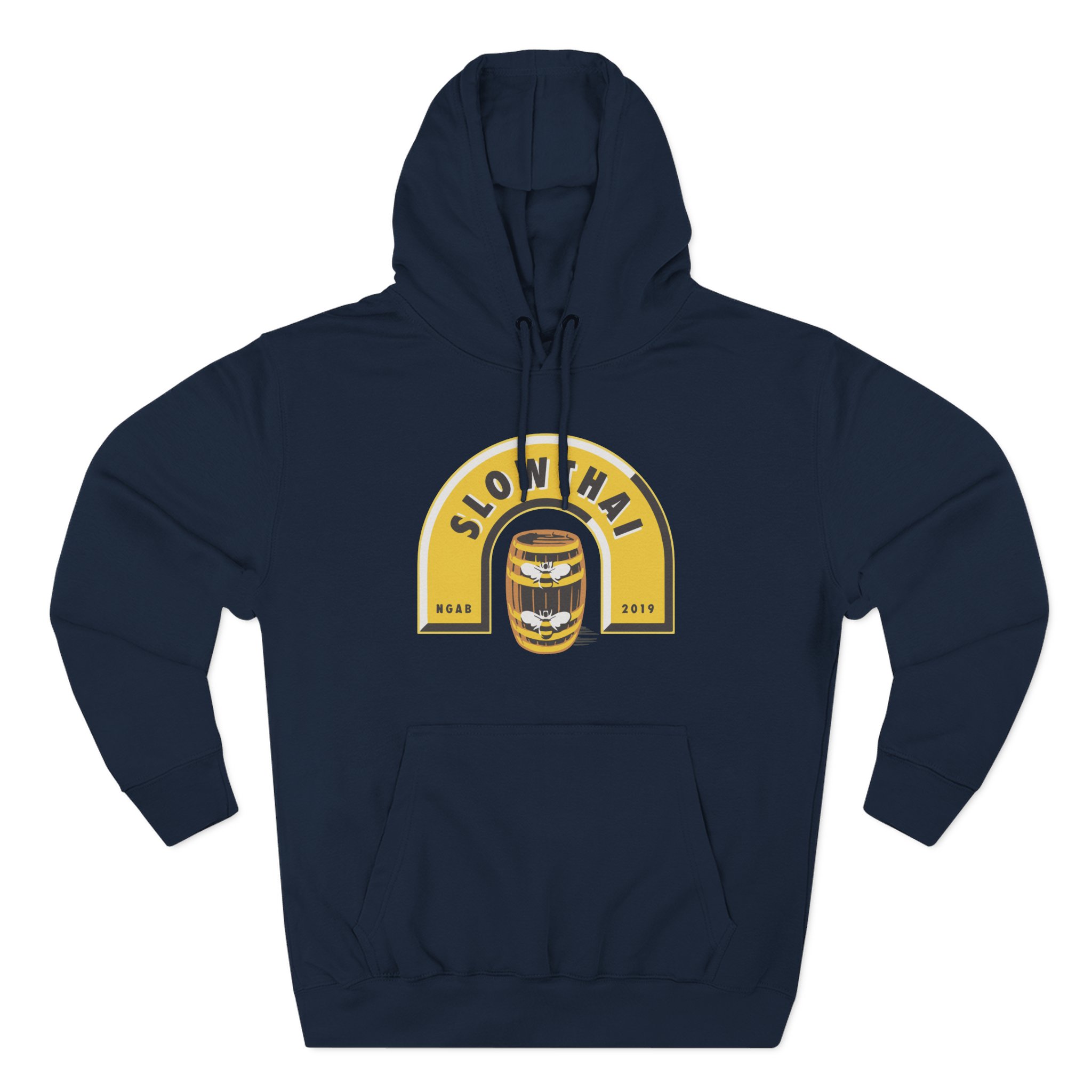 Slowthai Ngab 2019 Beer Three-Panel Fleece Hoodie