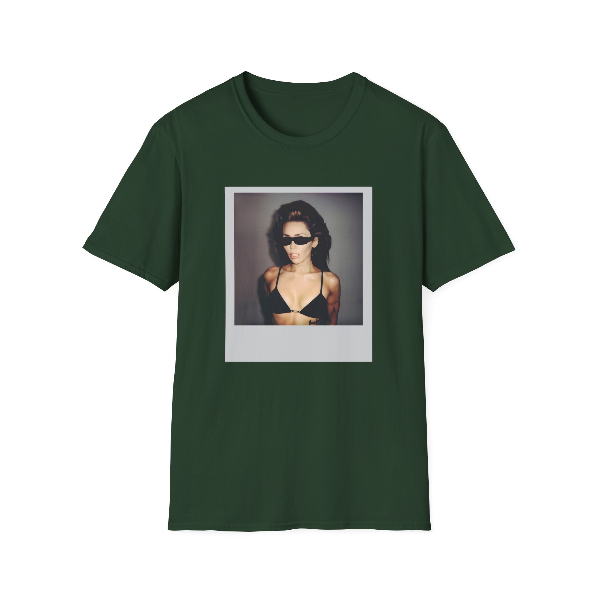 Miley Cyrus Polaroid Photo Unisex Softstyle T-Shirt