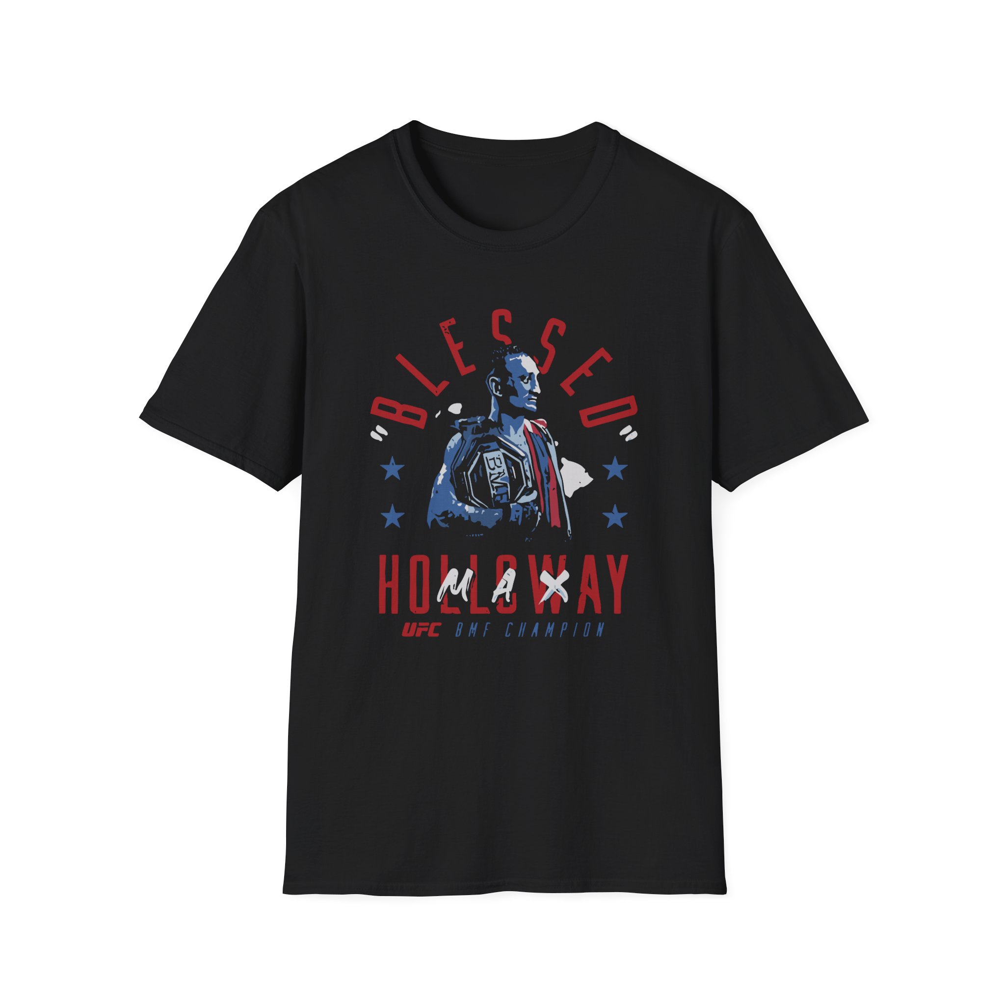 Max Holloway Blessed Bmf Champion Unisex Softstyle T-Shirt