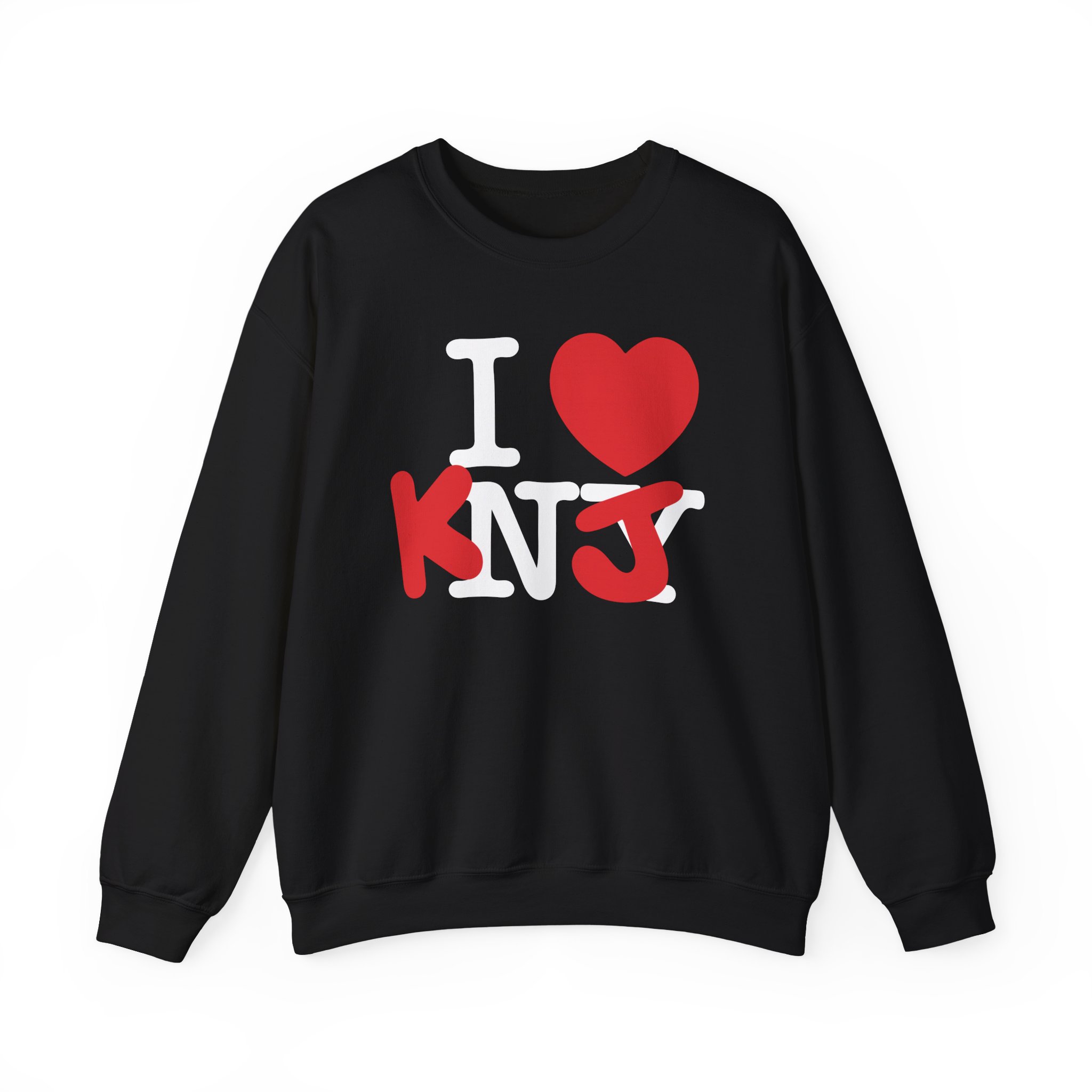 KNJ I Love Unisex Heavy Blendâ„¢ Crewneck Sweatshirt