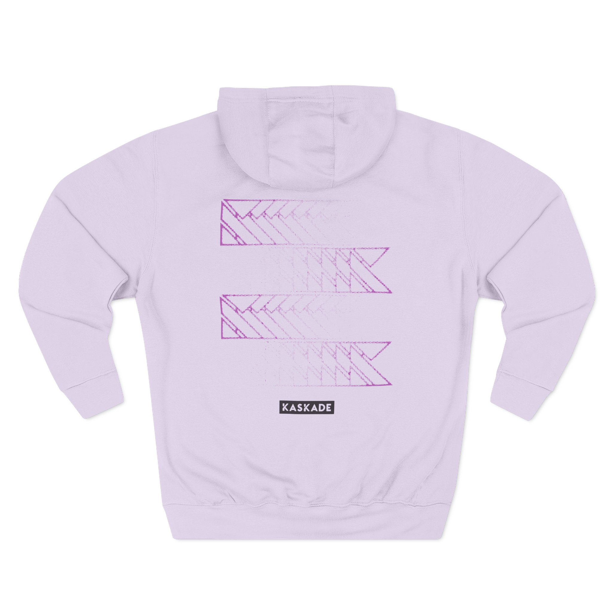 Kaskade Plum K Three-Panel Fleece Hoodie