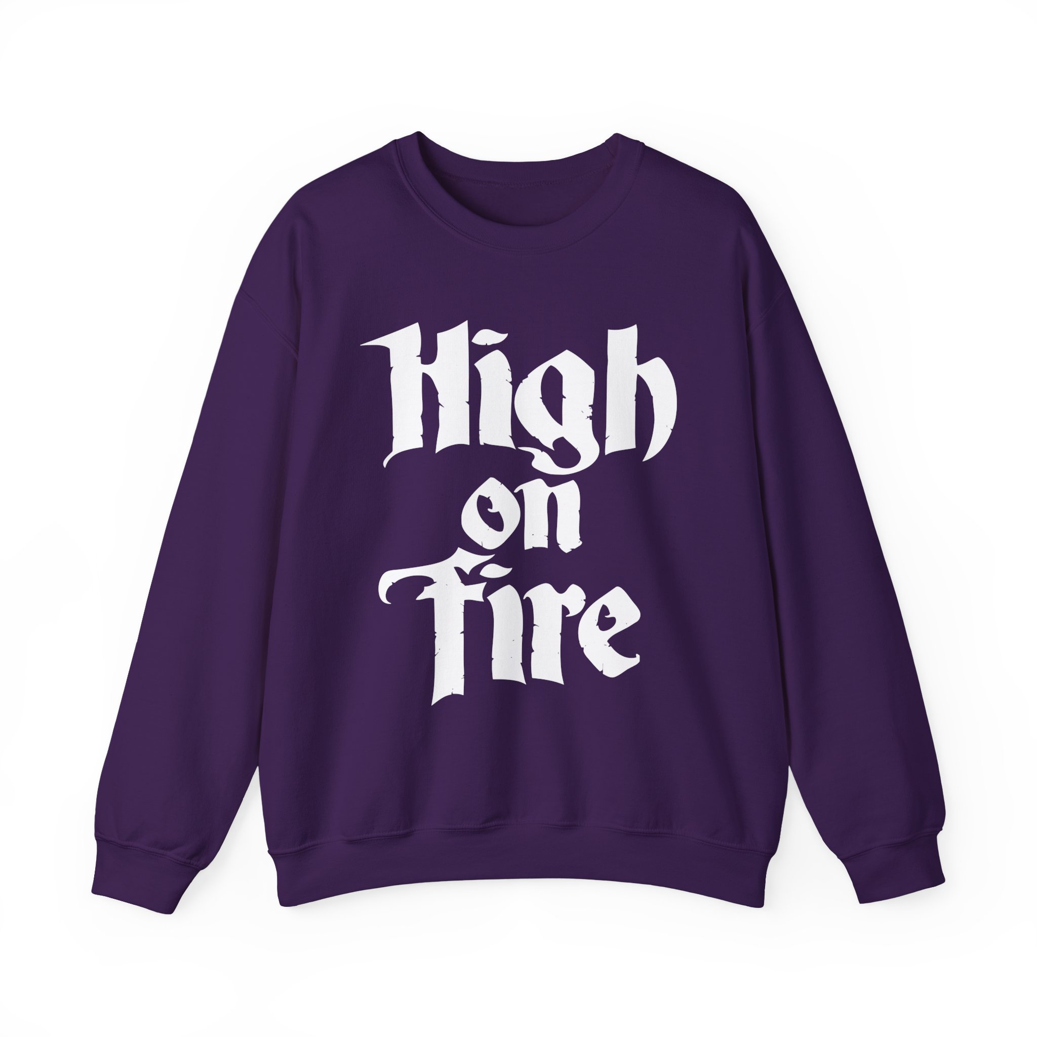 High on Fire Logo Unisex Heavy Blendâ„¢ Crewneck Sweatshirt