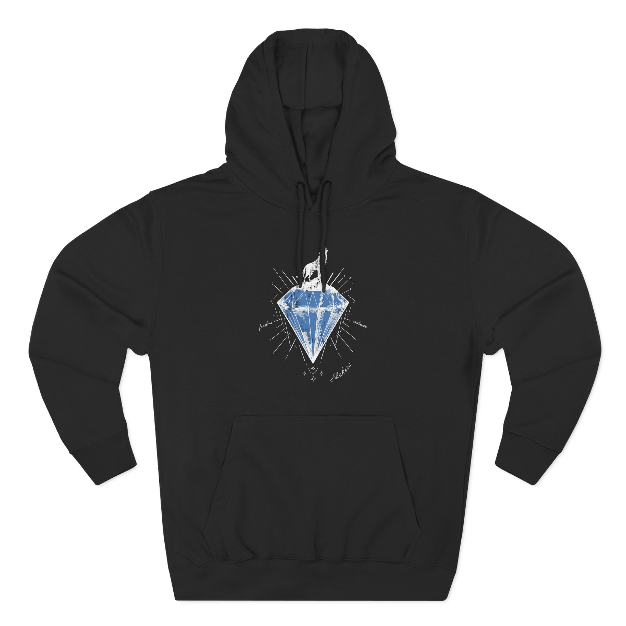 Shakira Diamond Wolf Three-Panel Fleece Hoodie