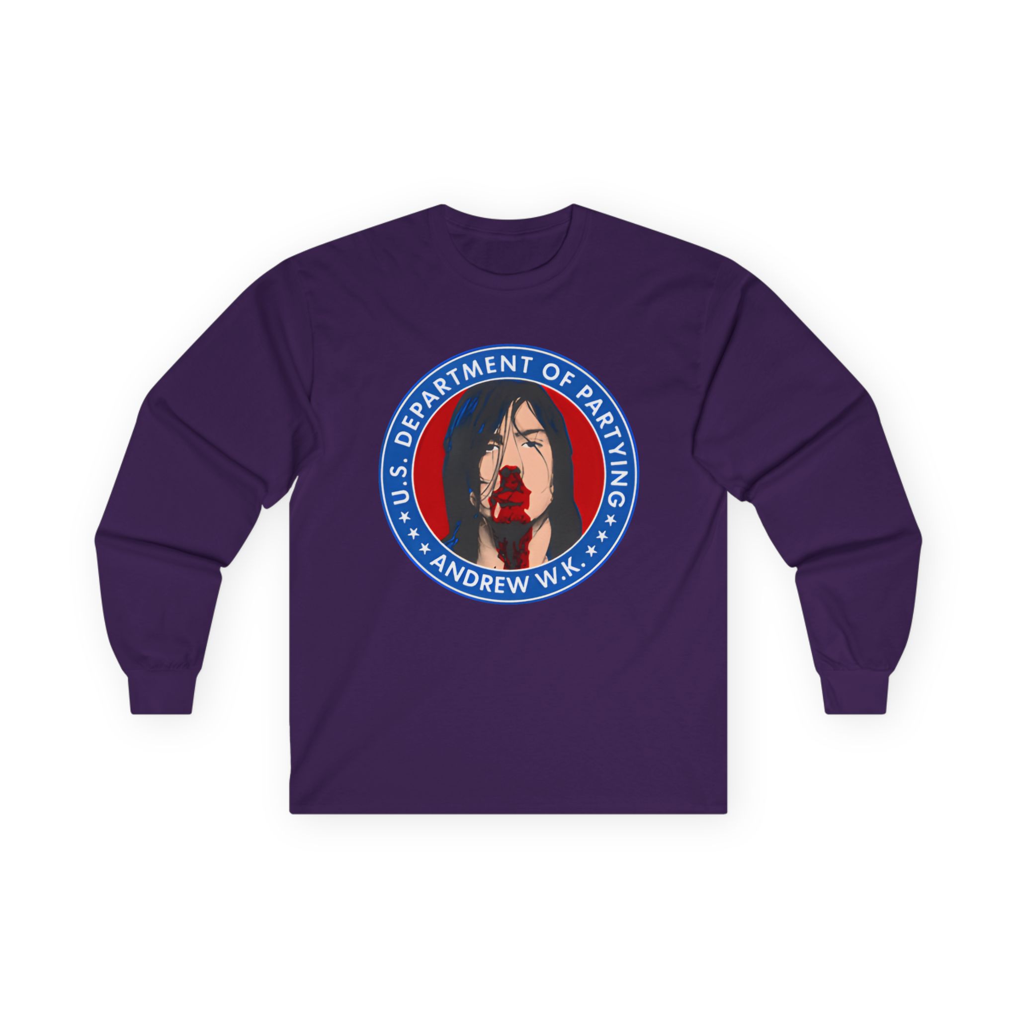 Andrew Wk Us Dept of Partying Unisex Ultra Cotton Long Sleeve Tee