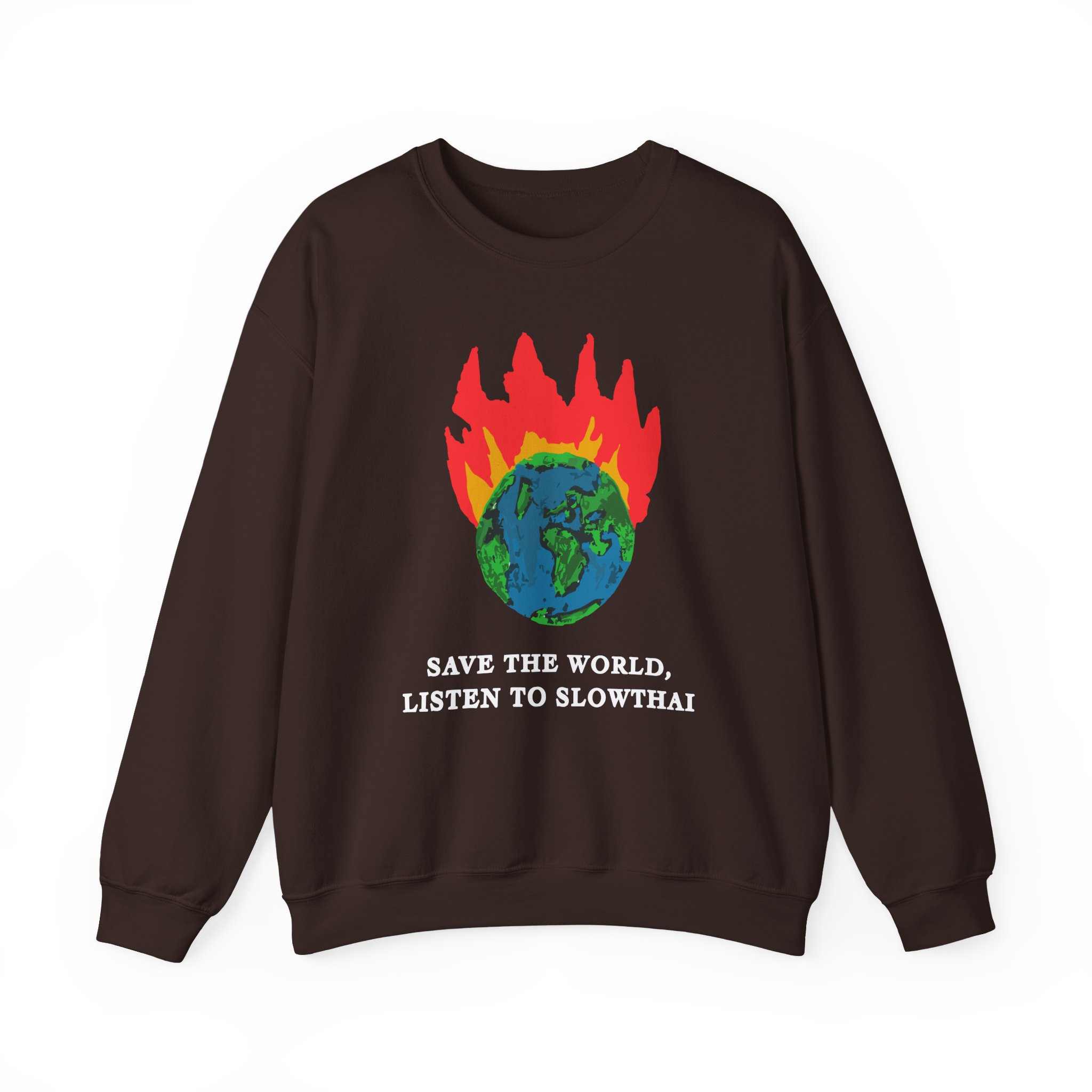 Save the World Listen to Slowthai Unisex Heavy Blendâ„¢ Crewneck Sweatshirt
