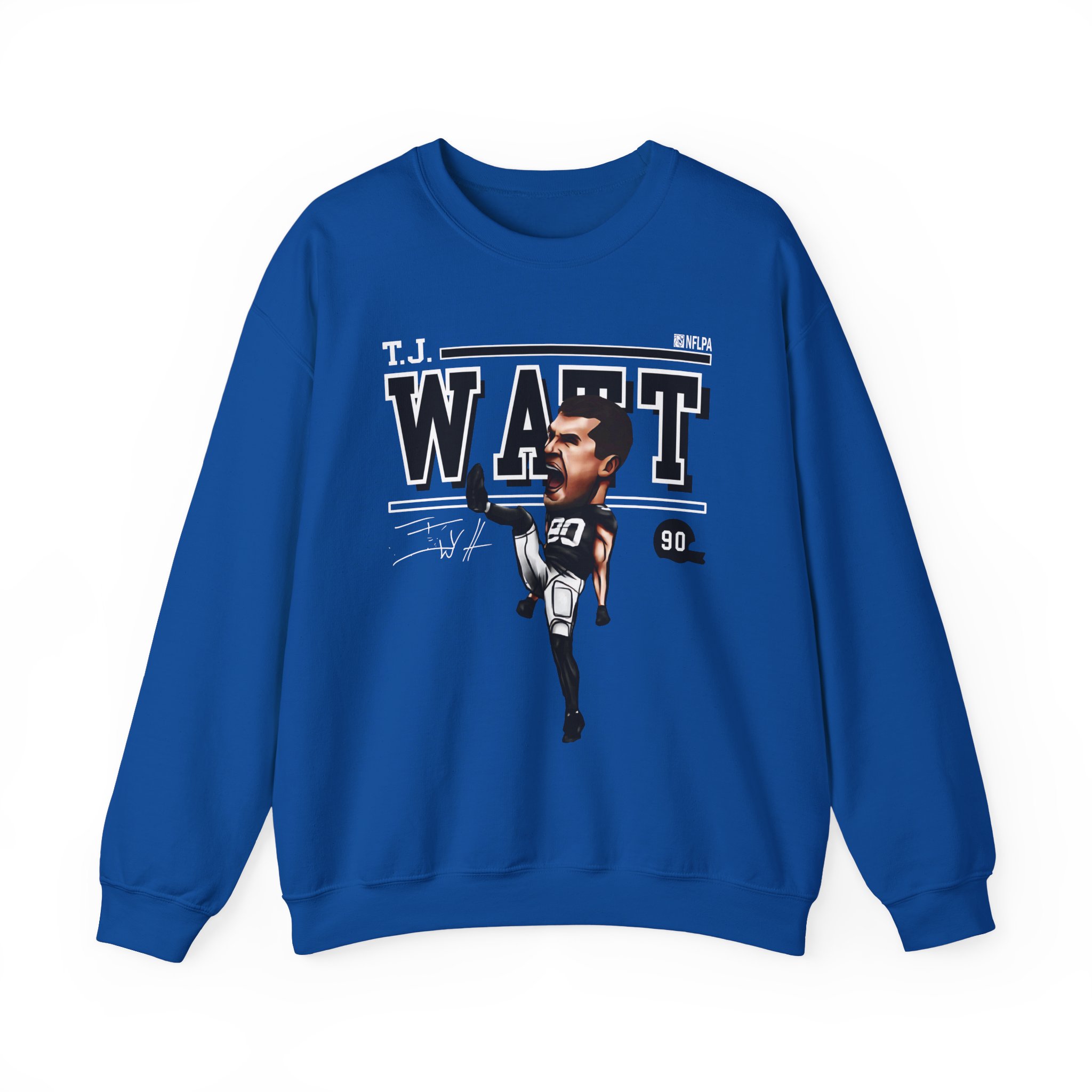 Tj Watt Cartoon Unisex Heavy Blendâ„¢ Crewneck Sweatshirt