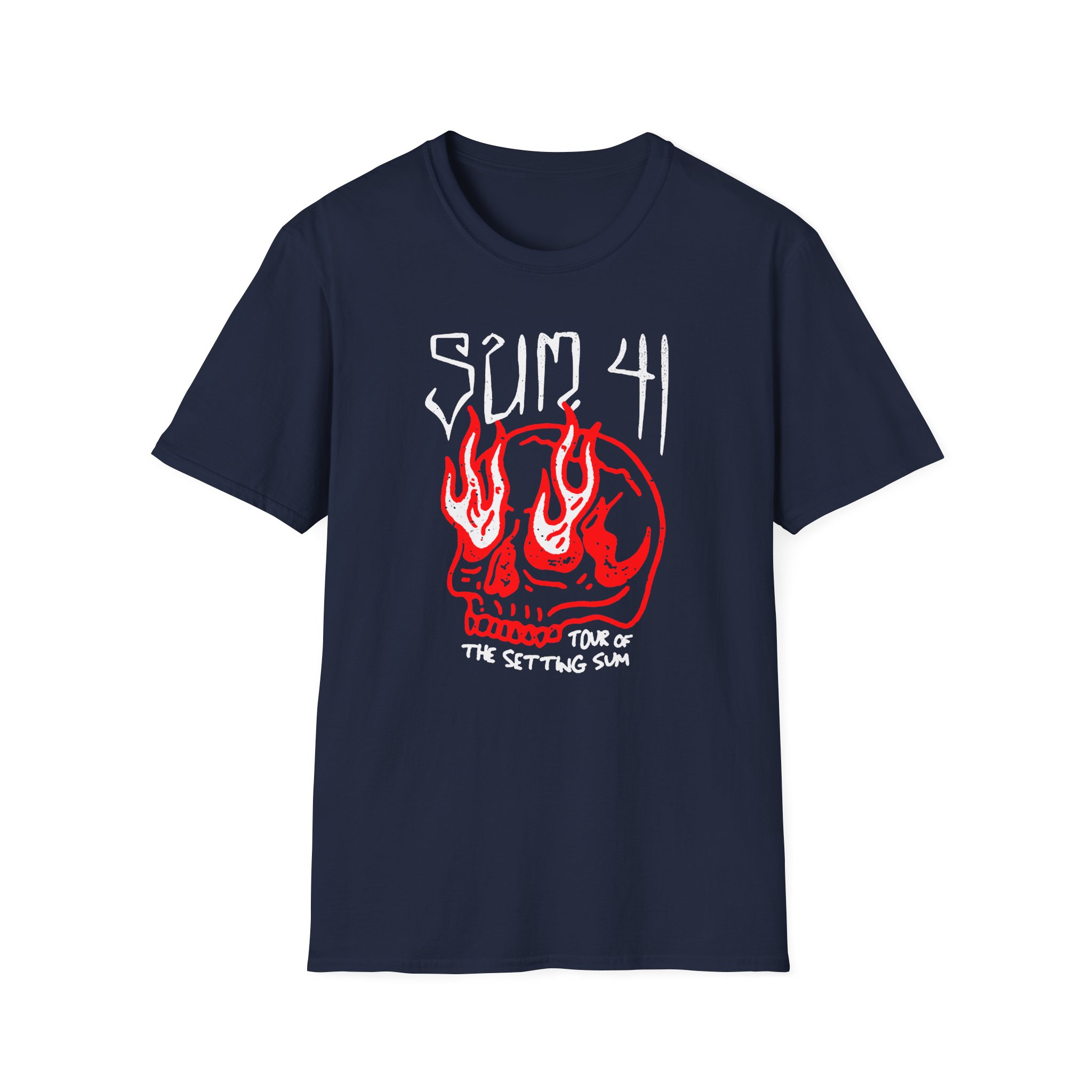 Sum 41 Skull Sketch Tour Unisex Softstyle T-Shirt