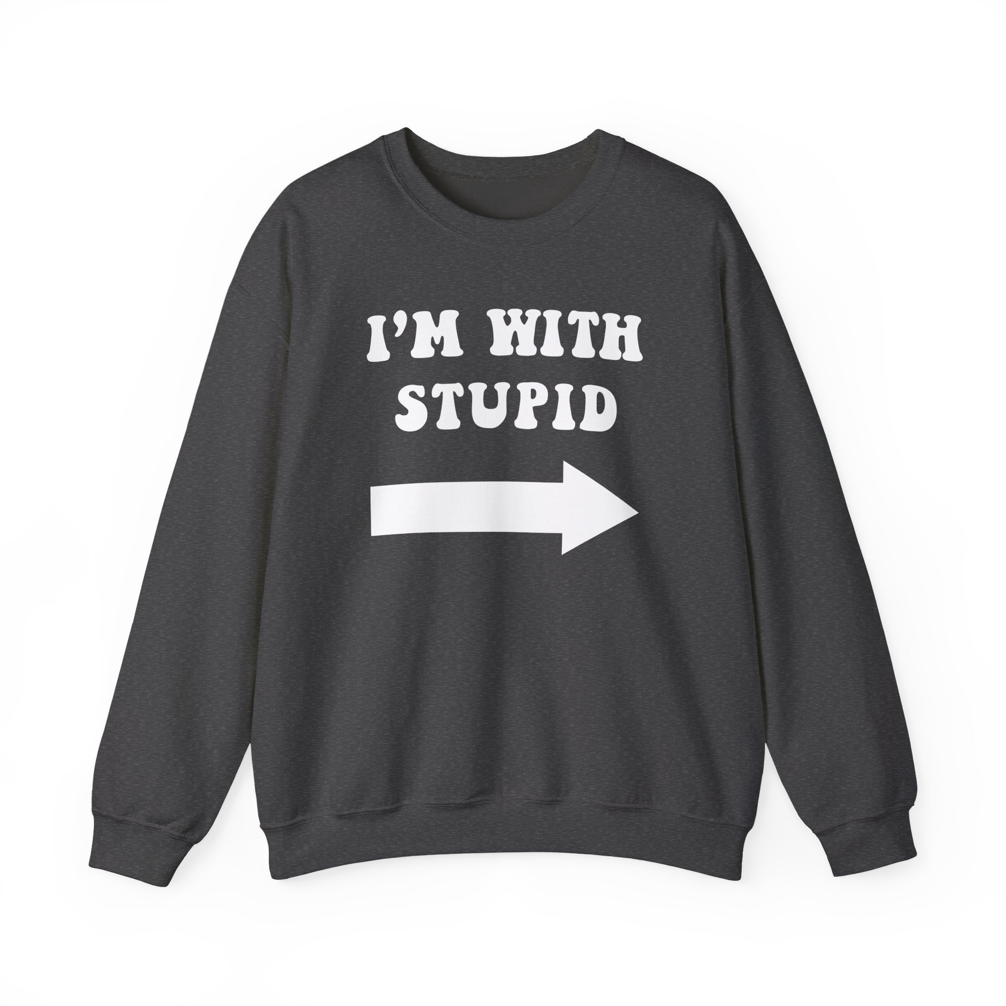 Jimmy Kimmel I'm With Stupid Unisex Heavy Blendâ„¢ Crewneck Sweatshirt
