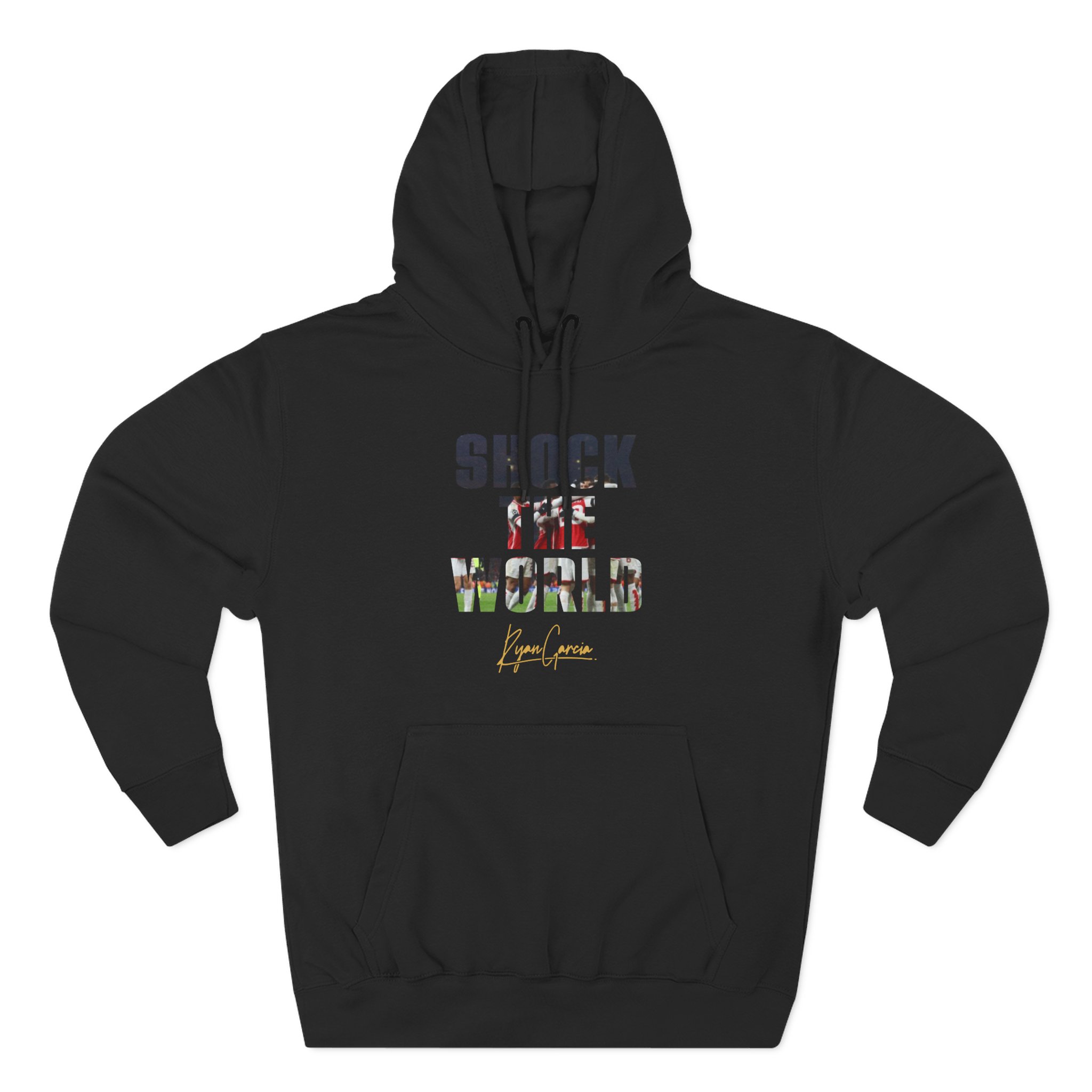 Ryan Garcia shock the world Three-Panel Fleece Hoodie