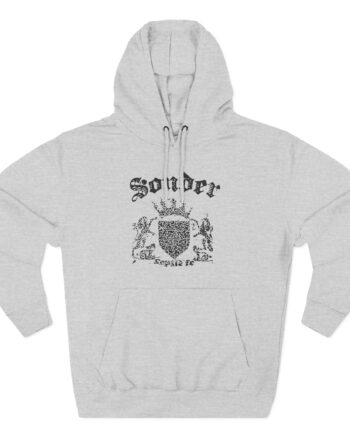 Sonder Crest Three-Panel Fleece Hoodie