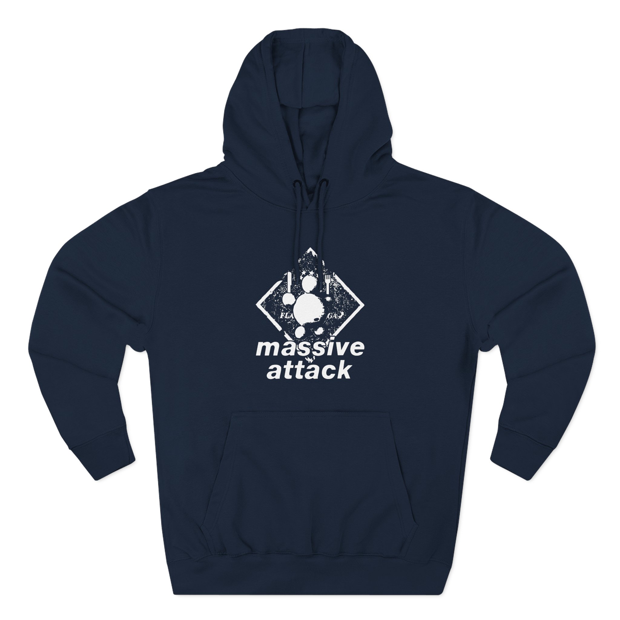 Massive Attack Three-Panel Fleece Hoodie