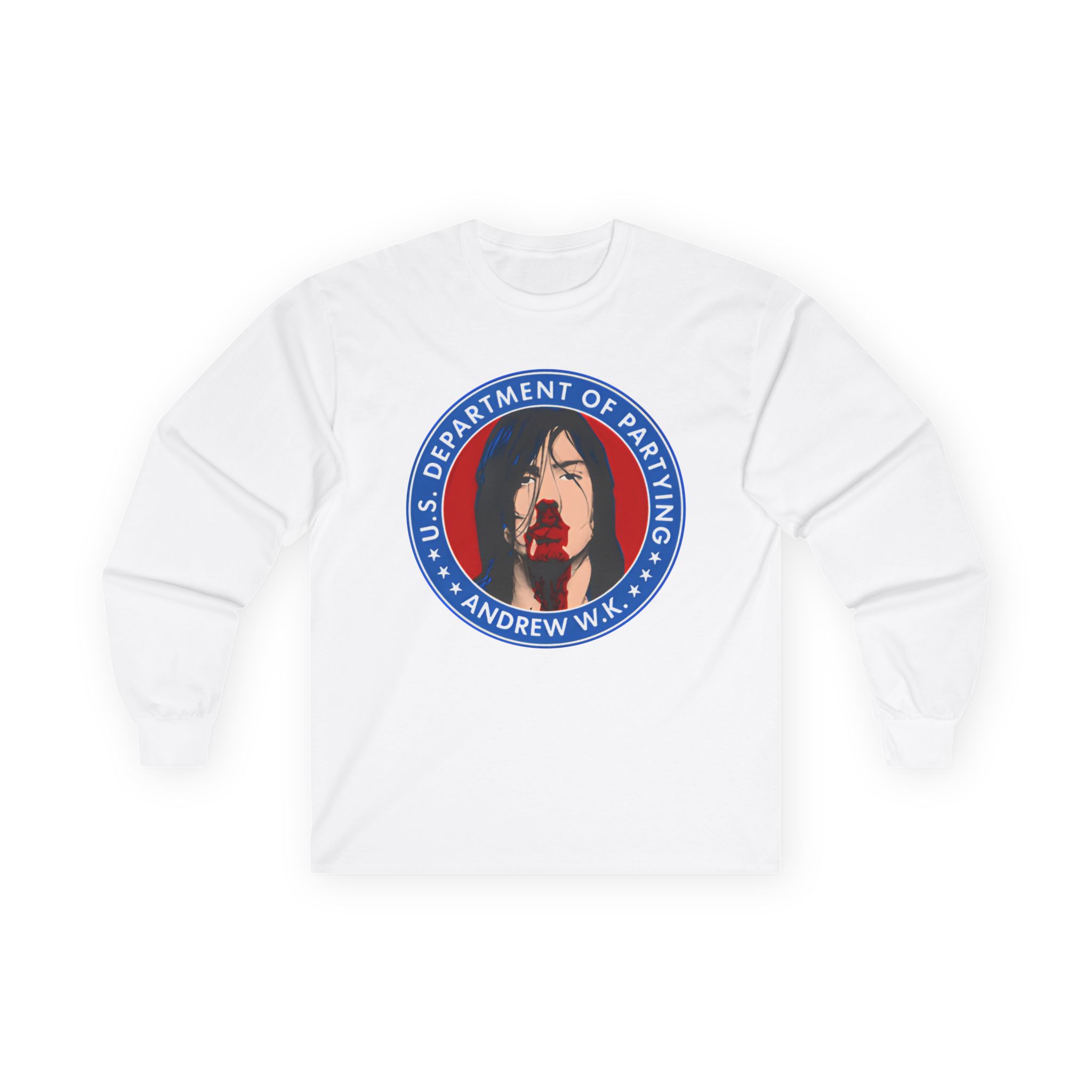 Andrew Wk Us Dept of Partying Unisex Ultra Cotton Long Sleeve Tee