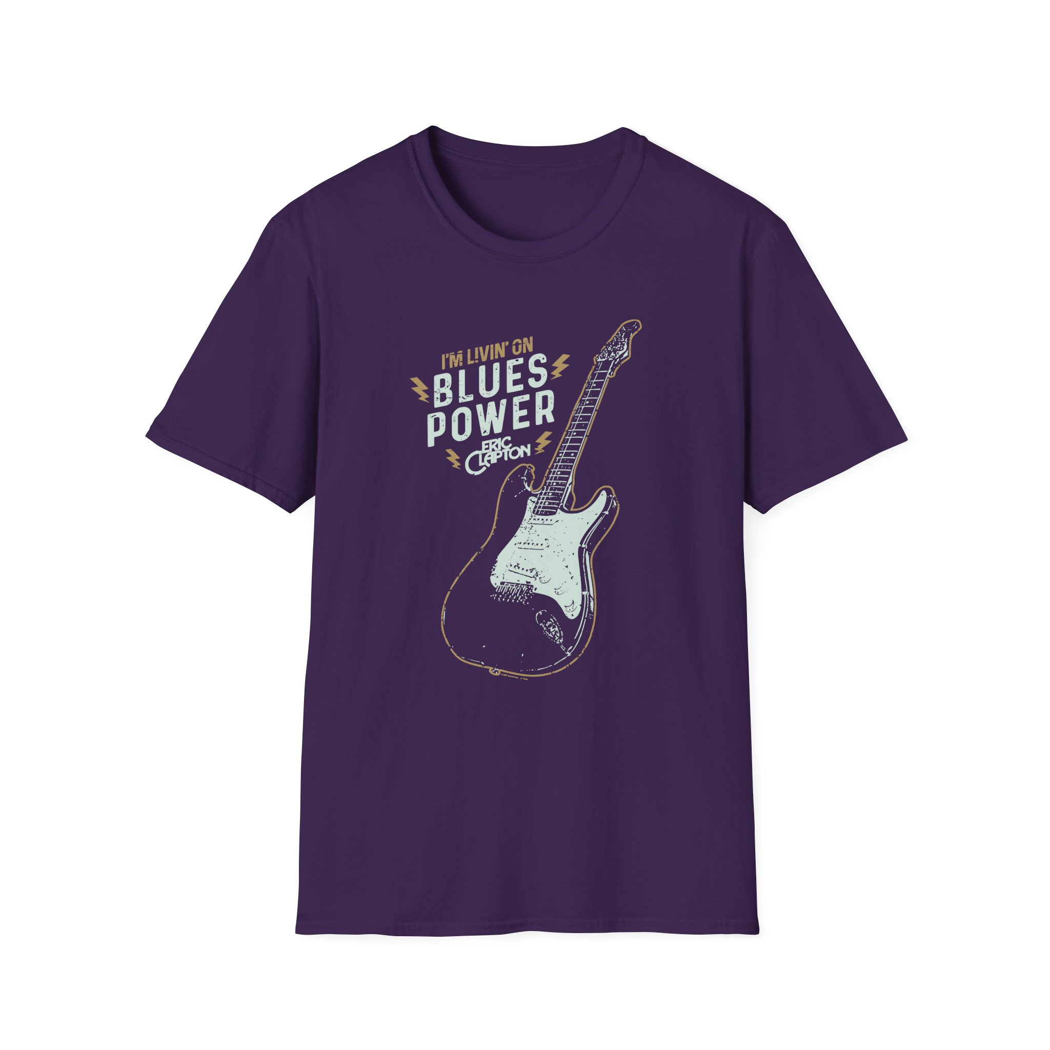 Eric Clapton Livin on Blues Power Unisex Softstyle T-Shirt