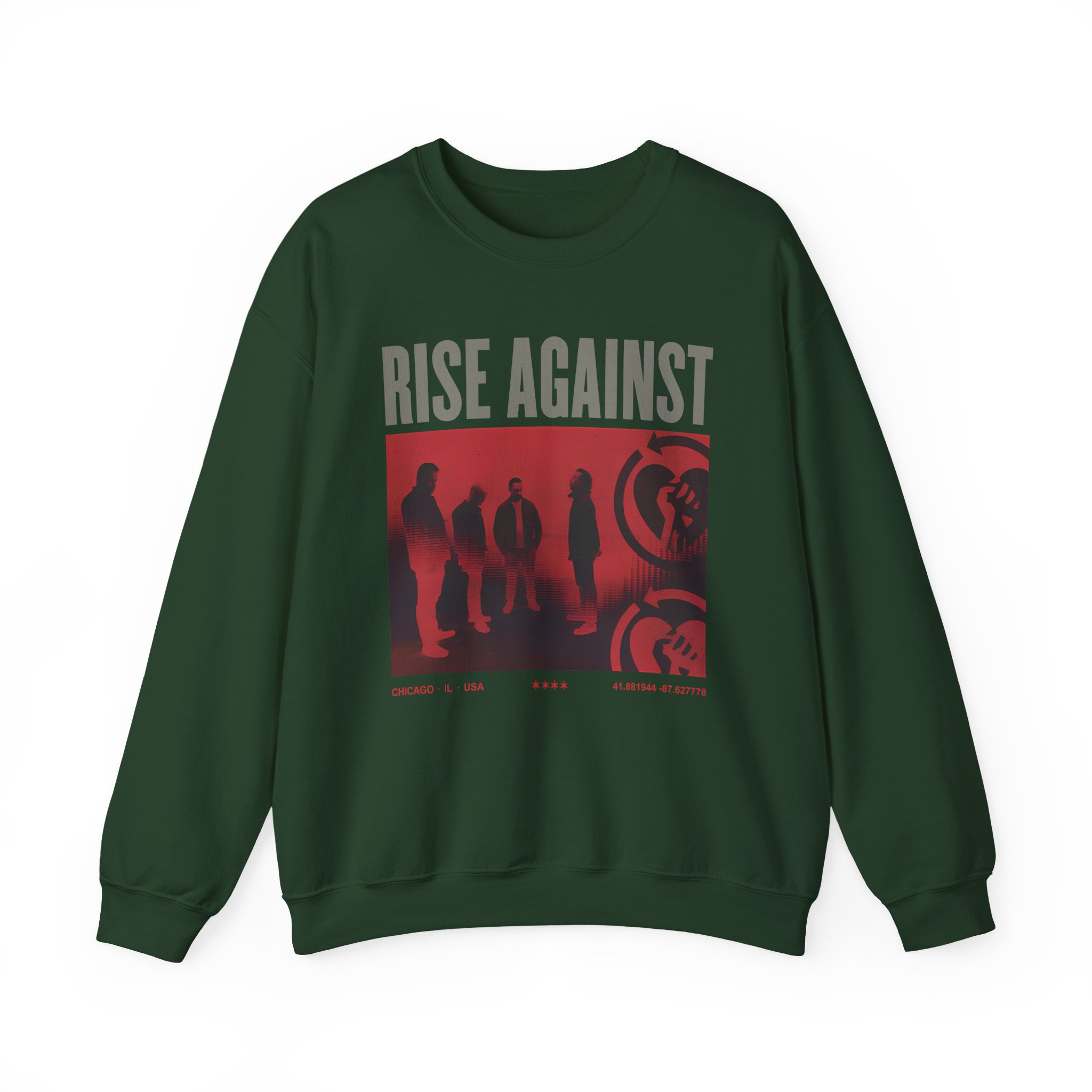 Rise Against Group Photo Unisex Heavy Blendâ„¢ Crewneck Sweatshirt