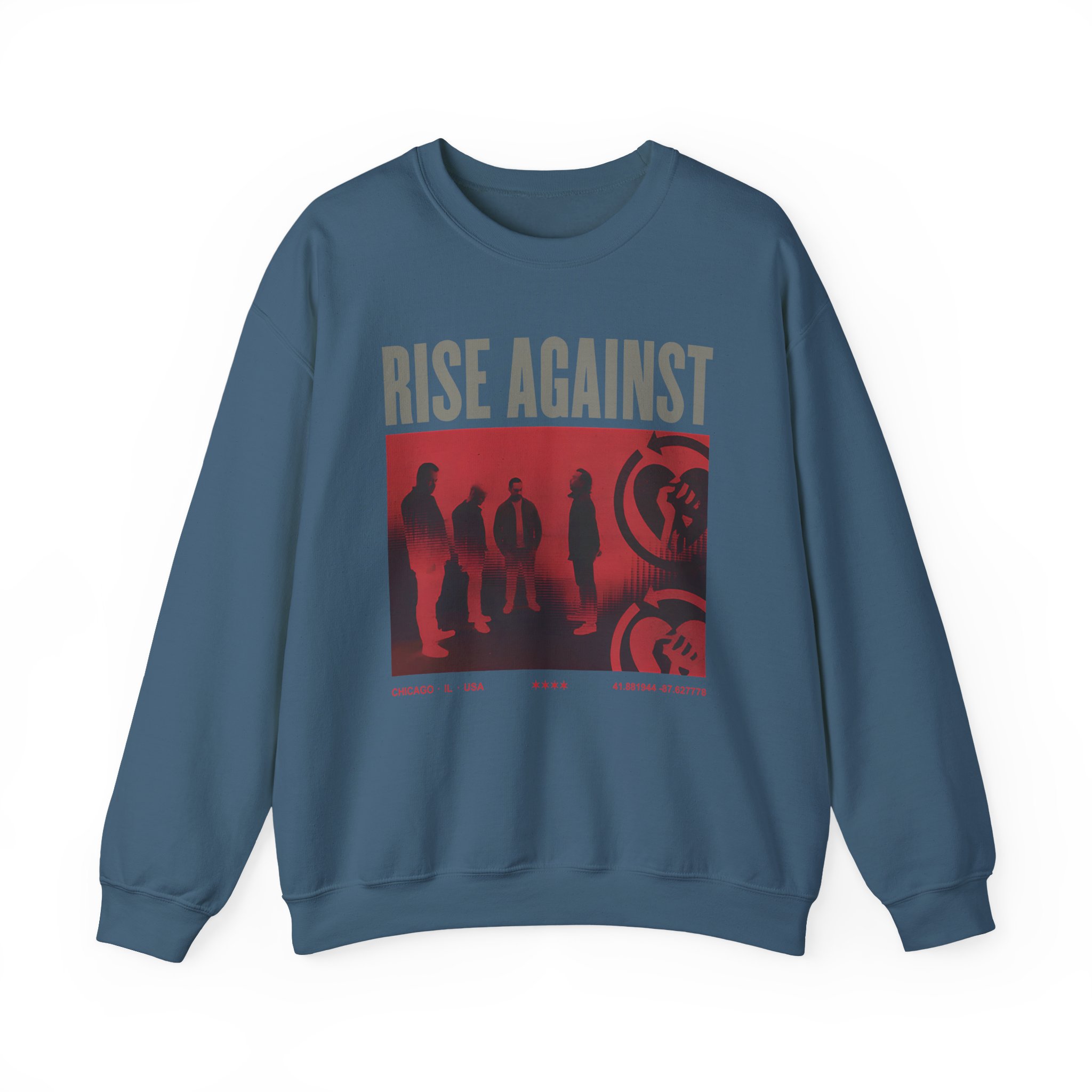Rise Against Group Photo Unisex Heavy Blendâ„¢ Crewneck Sweatshirt
