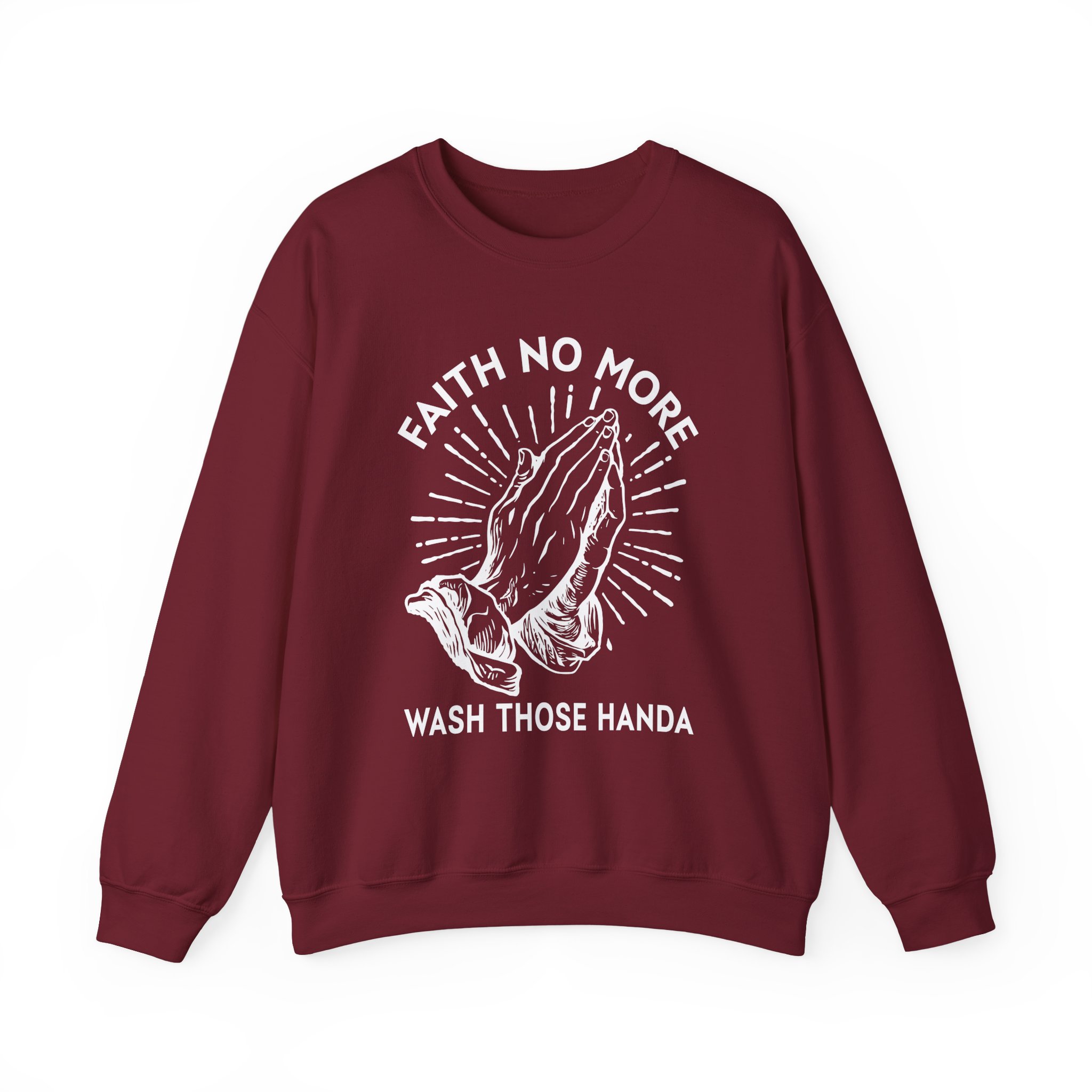 Faith No More Wash Your Hands Unisex Heavy Blendâ„¢ Crewneck Sweatshirt