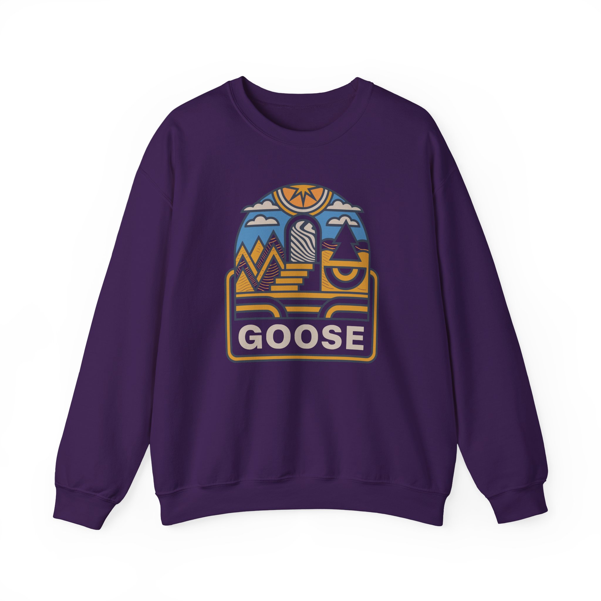 Goose Trippy Staircase Unisex Heavy Blendâ„¢ Crewneck Sweatshirt