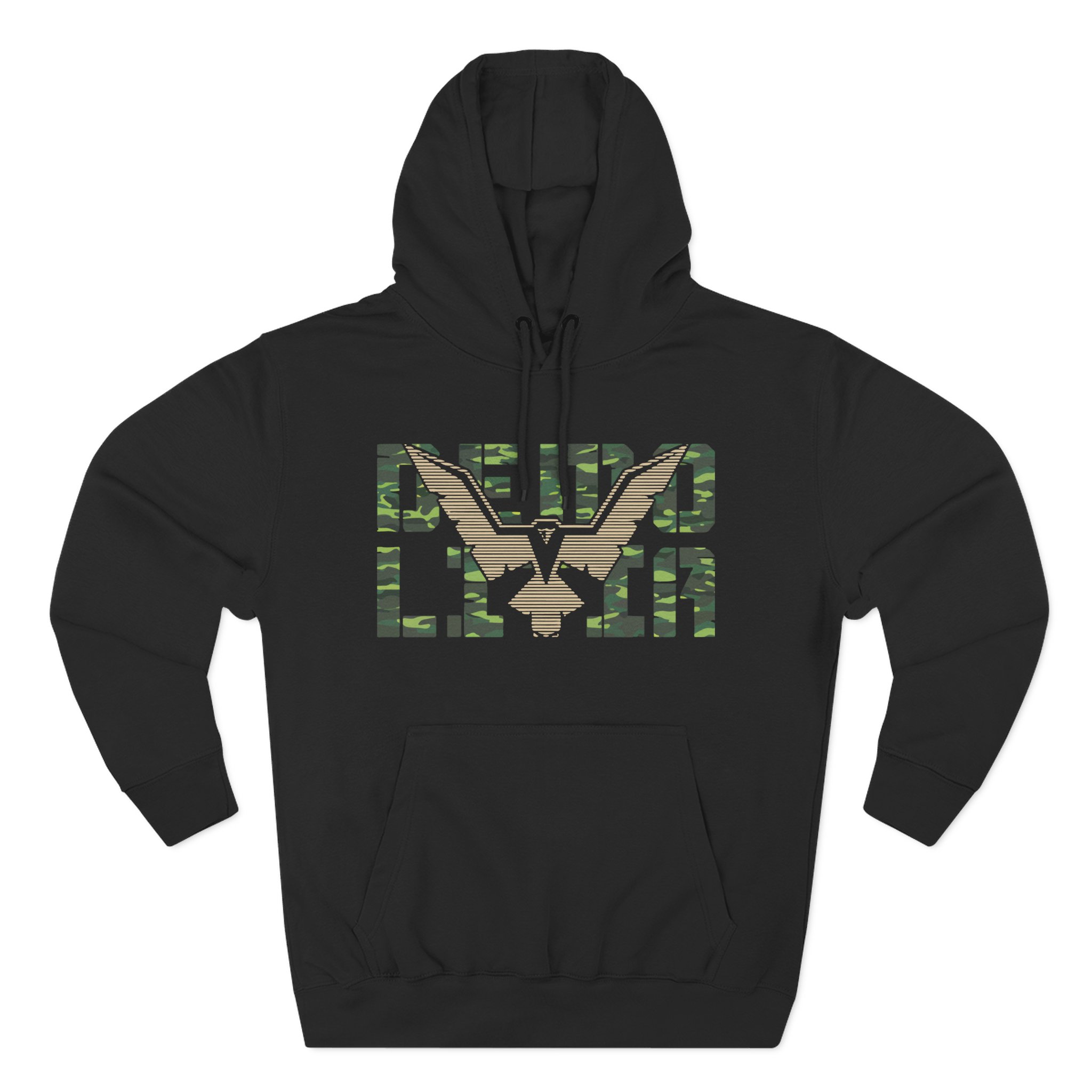Demolition Ranch Eagle Emblem Three-Panel Fleece Hoodie