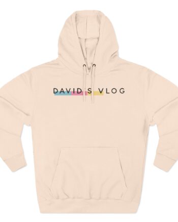 David Dobrik  David's Vlog Three-Panel Fleece Hoodie