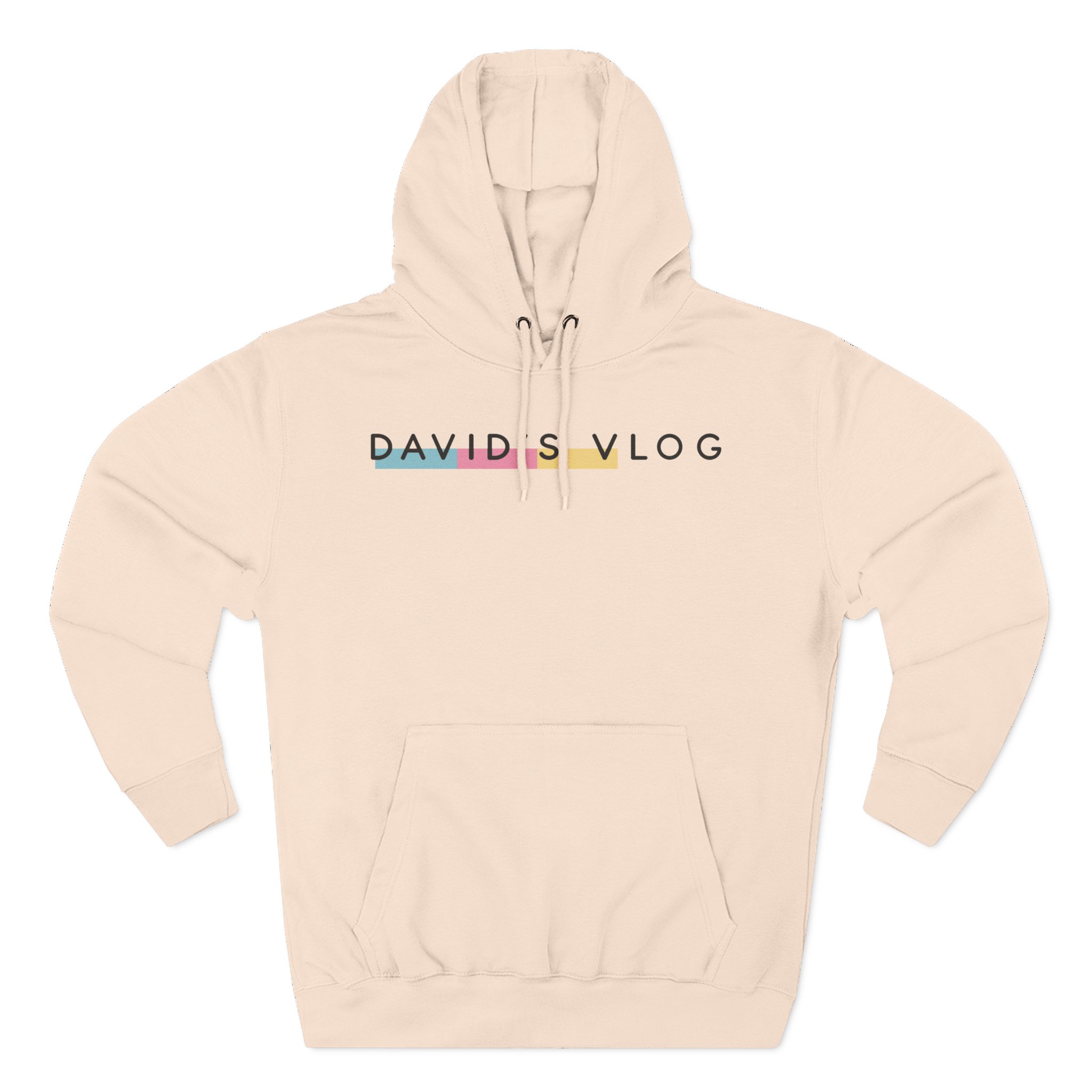 David Dobrik David's Vlog Three-Panel Fleece Hoodie