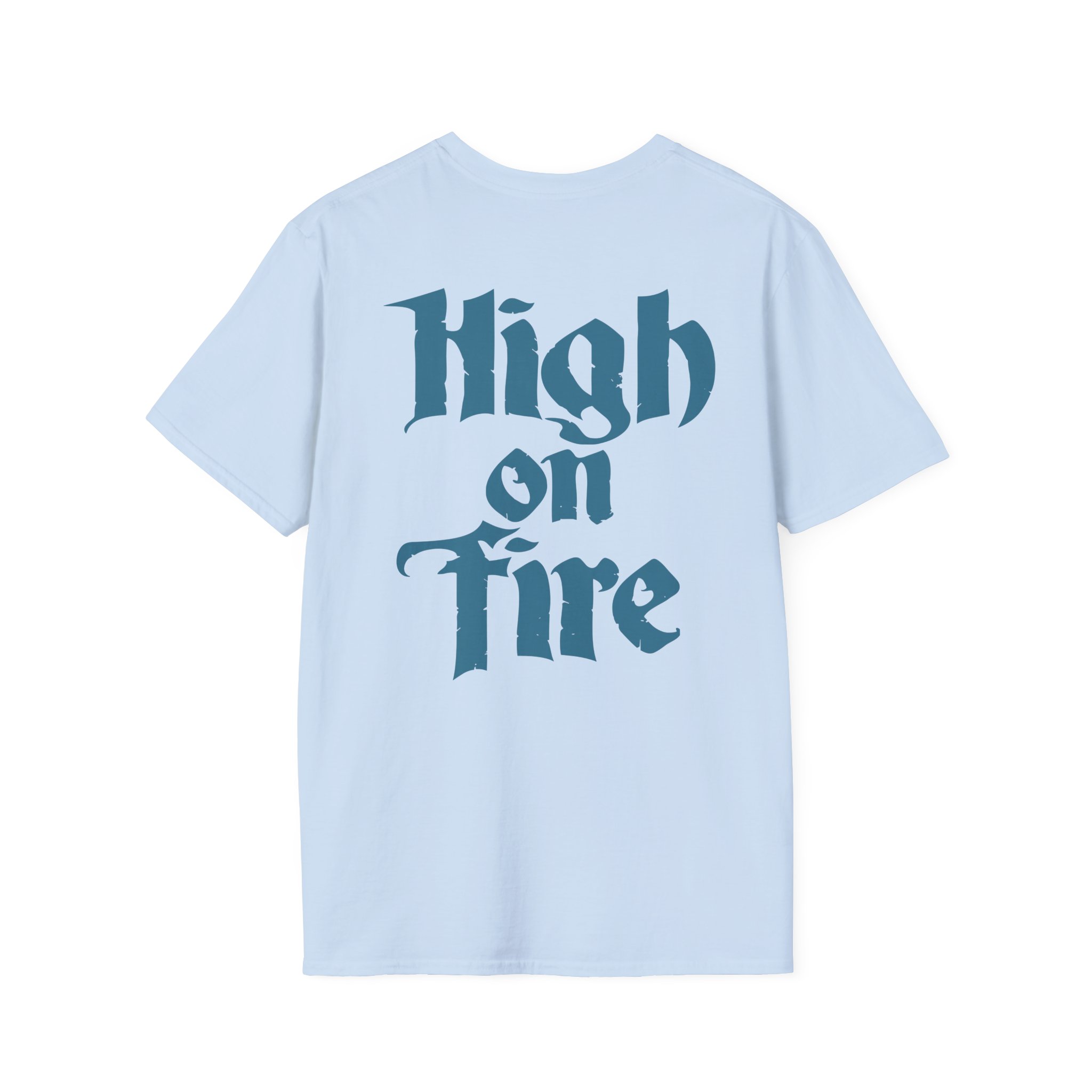 High on Fire Skull Knife Unisex Softstyle T-Shirt